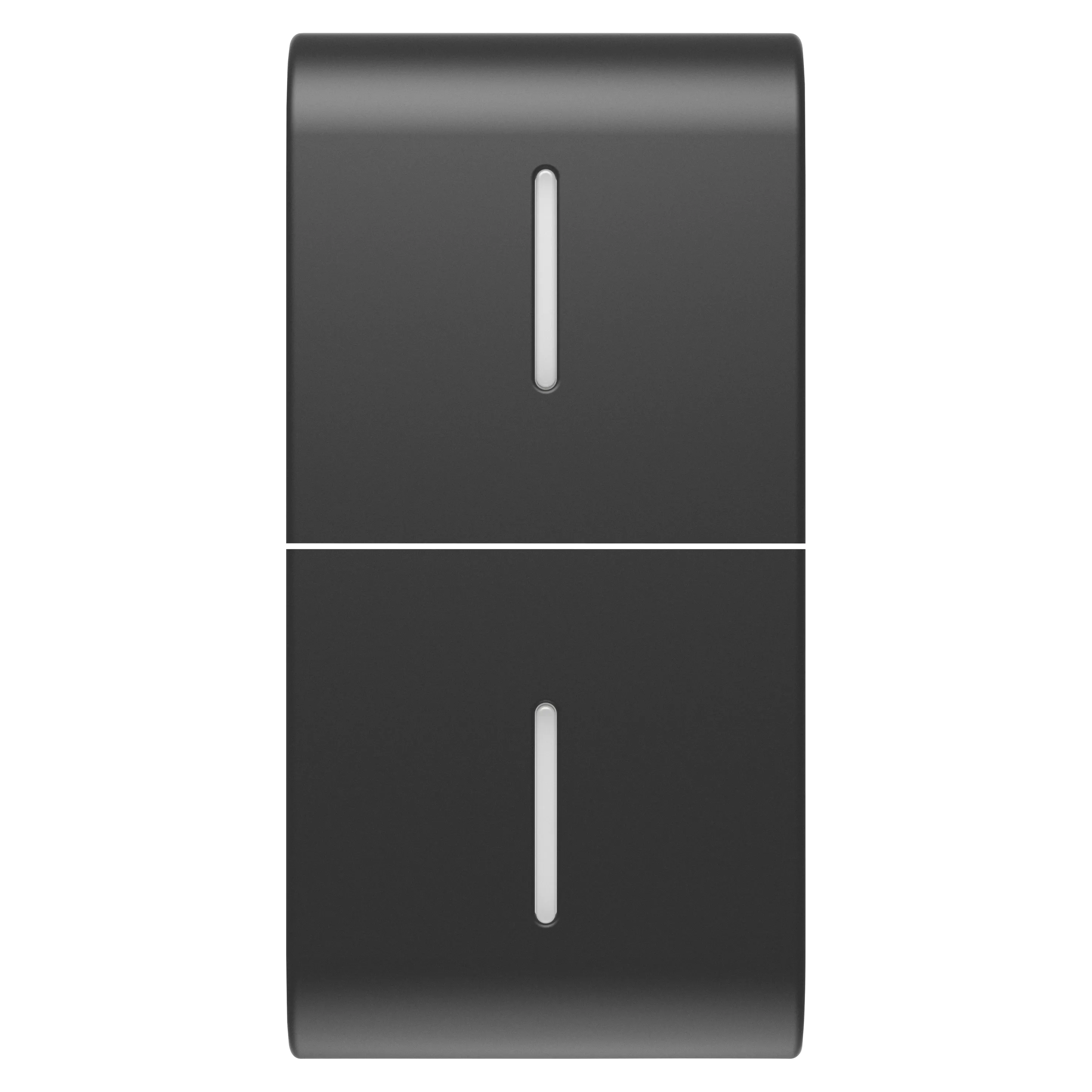 Buton, Inlocuibil, Pentru, Comenzi, Axiale, Cu, 2, Difuzoare, 1, Modul, Negru, Satinat, Gewiss Chorus GW12557S