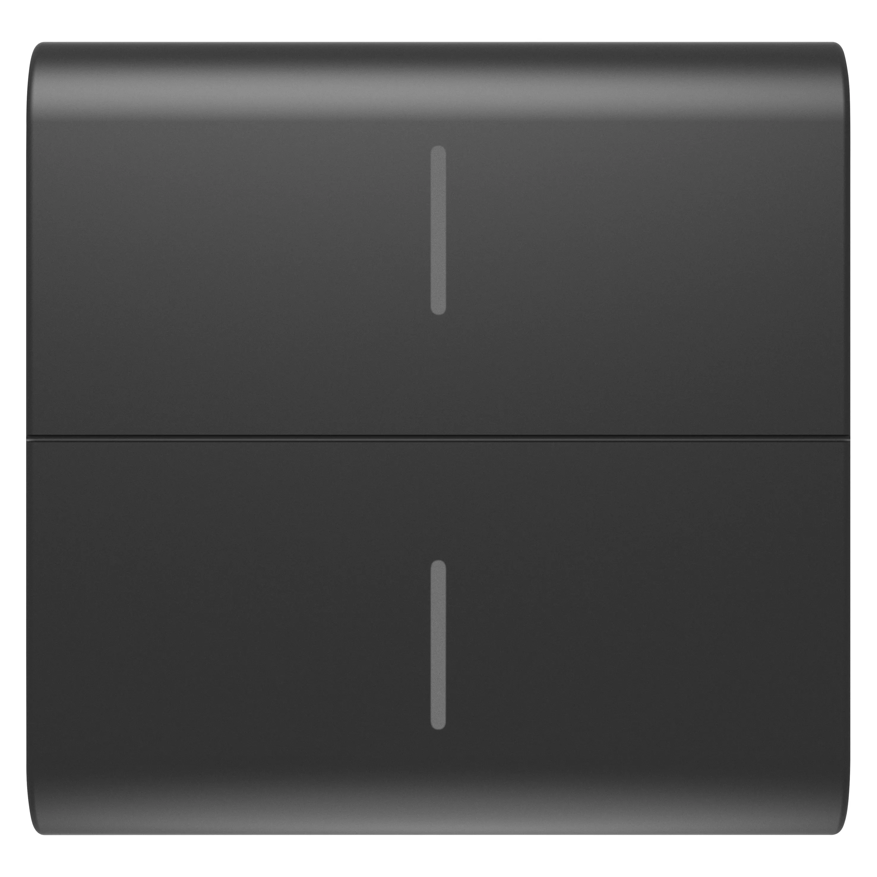 Buton, Inlocuibil, Pentru, Buton, Conectat, Eco, 2, Module, Negru, Satinat, Gewiss Chorus GW12820