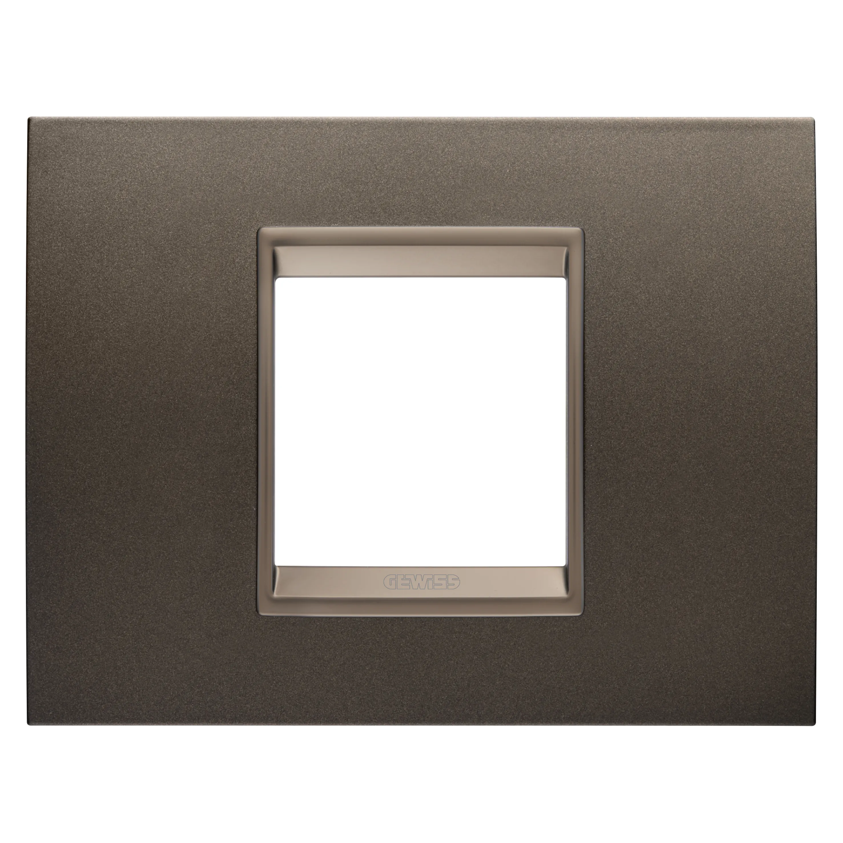 Rama, Ornament, Lux, In, Metal, 2, Module, Maro, Anodic, Cadru, Interior, Bronz, Mat, Inchis, Gewiss Chorus GW16202XV