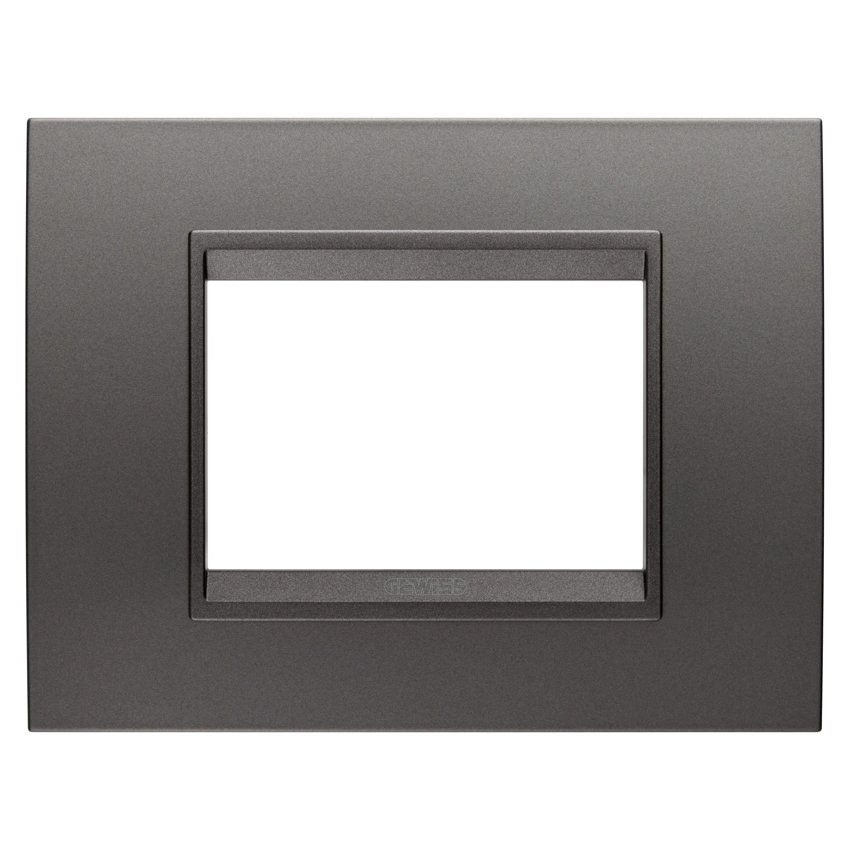 Rama, Ornament, Lux, In, Metal, 3, Module, Gunbarrel, Cadru, Interior, Matt, Gunbarrel, Gewiss Chorus GW16203XF