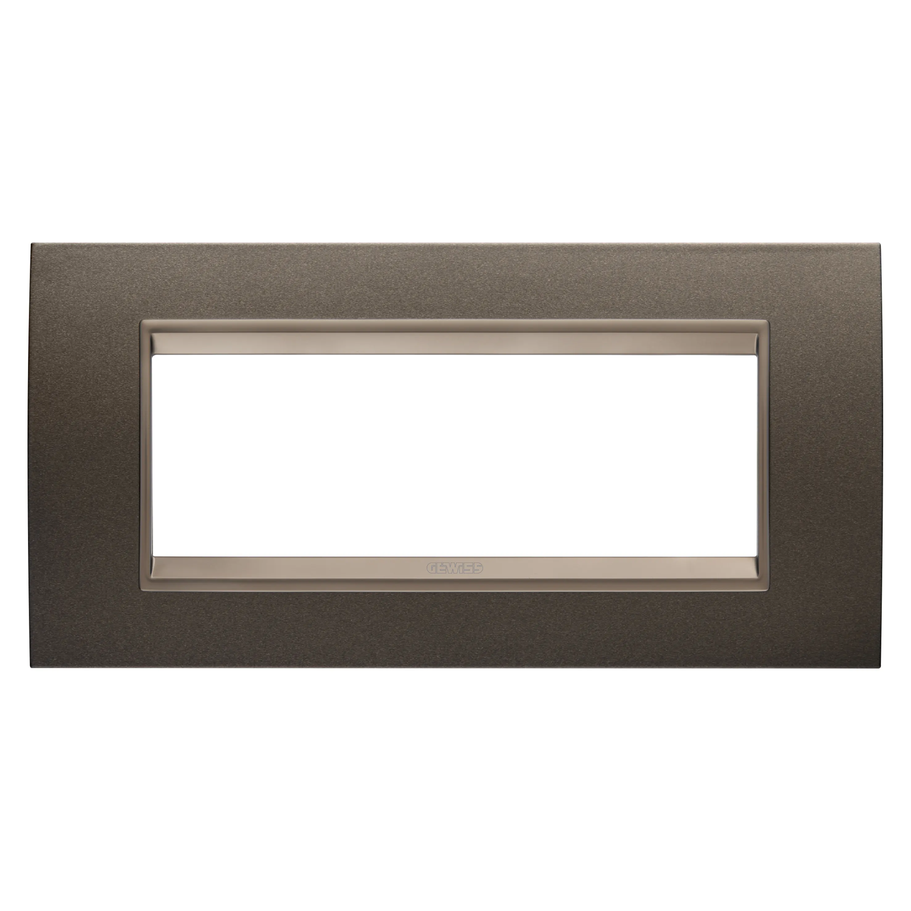 Rama, Ornament, Lux, In, Metal, 6, Module, Maro, Anodic, Cadru, Interior, Bronz, Mat, Inchis, Gewiss Chorus GW16206XV