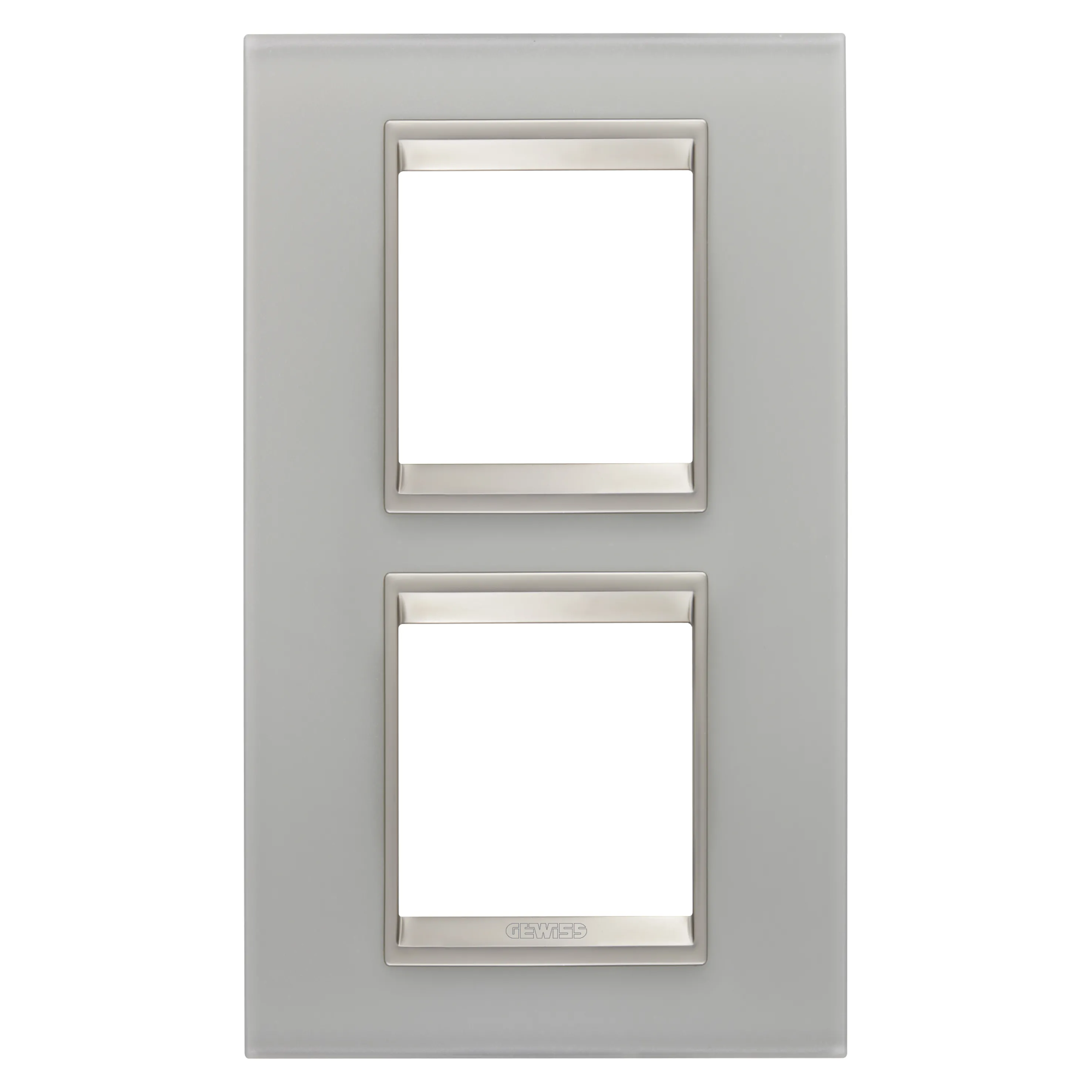 Rama, Ornament, Internationala, Lux, In, Sticla, 2+2, Module, Verticale, Reflexie, Naturala, Cadru, Interior, Bronz, Mat, Gewiss Chorus GW16224GT