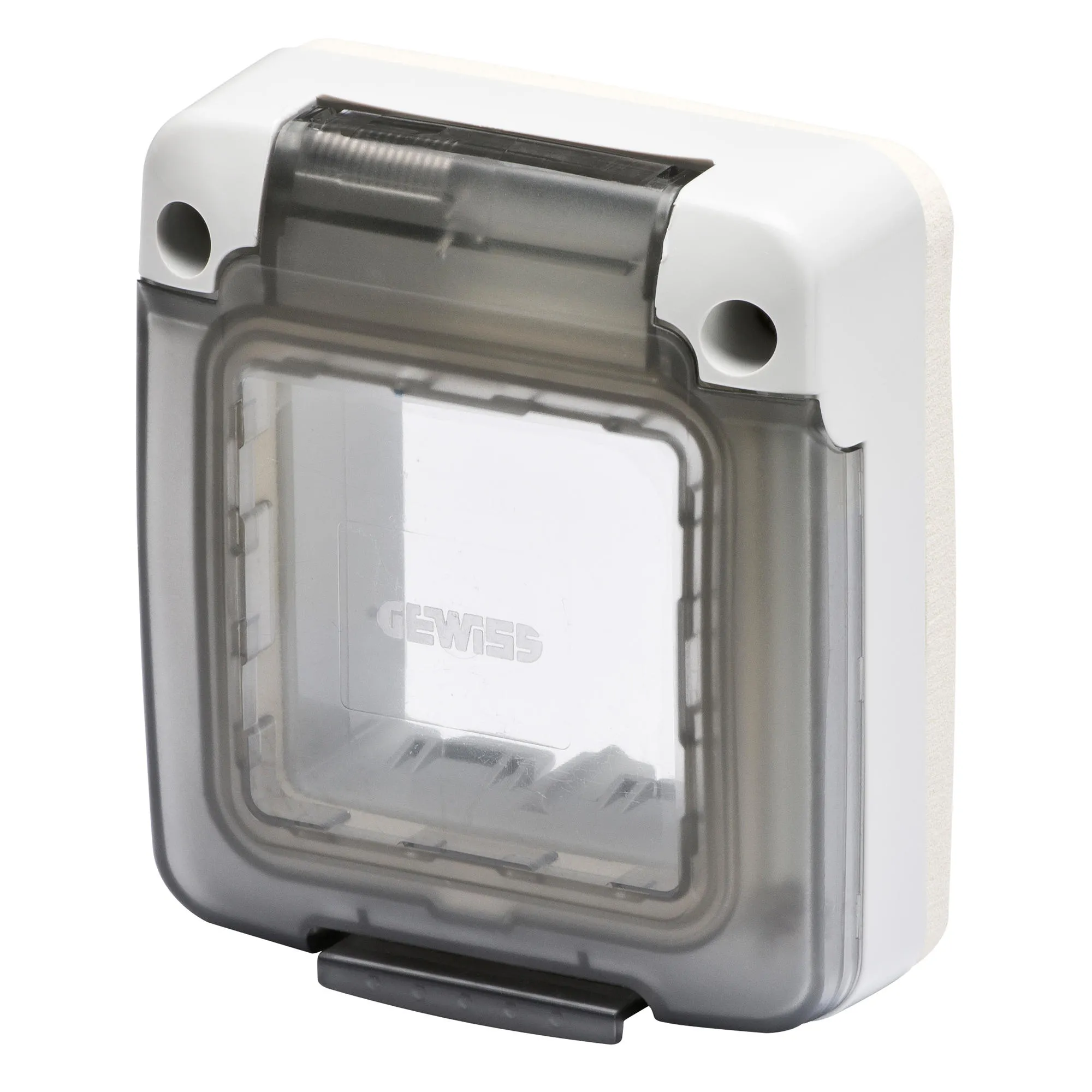 Combi, In, Capac, Etans, 2, Module, Sistem, Usa, Transparenta, Masiva, IP65, Gri, Ral, 7035, Gewiss, System, GW27403