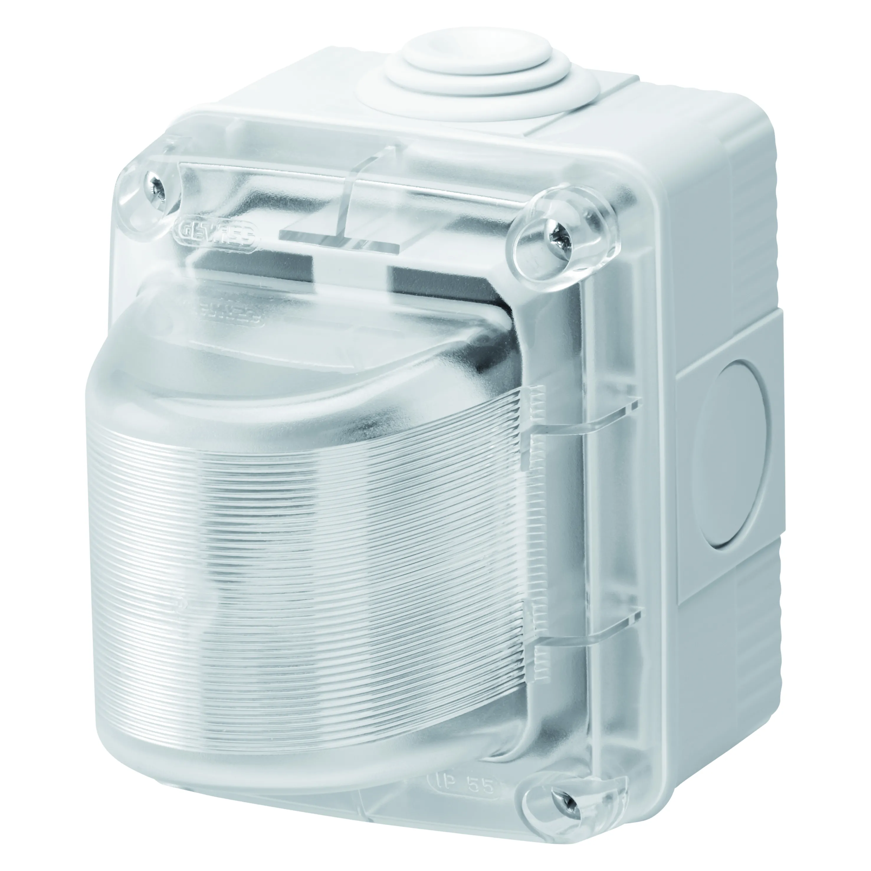 Lampi, Indicatoare, 15W, 230V, Difuzor, Transparent, IP55, Gri, Ral, 7035, Gewiss, System, GW27418