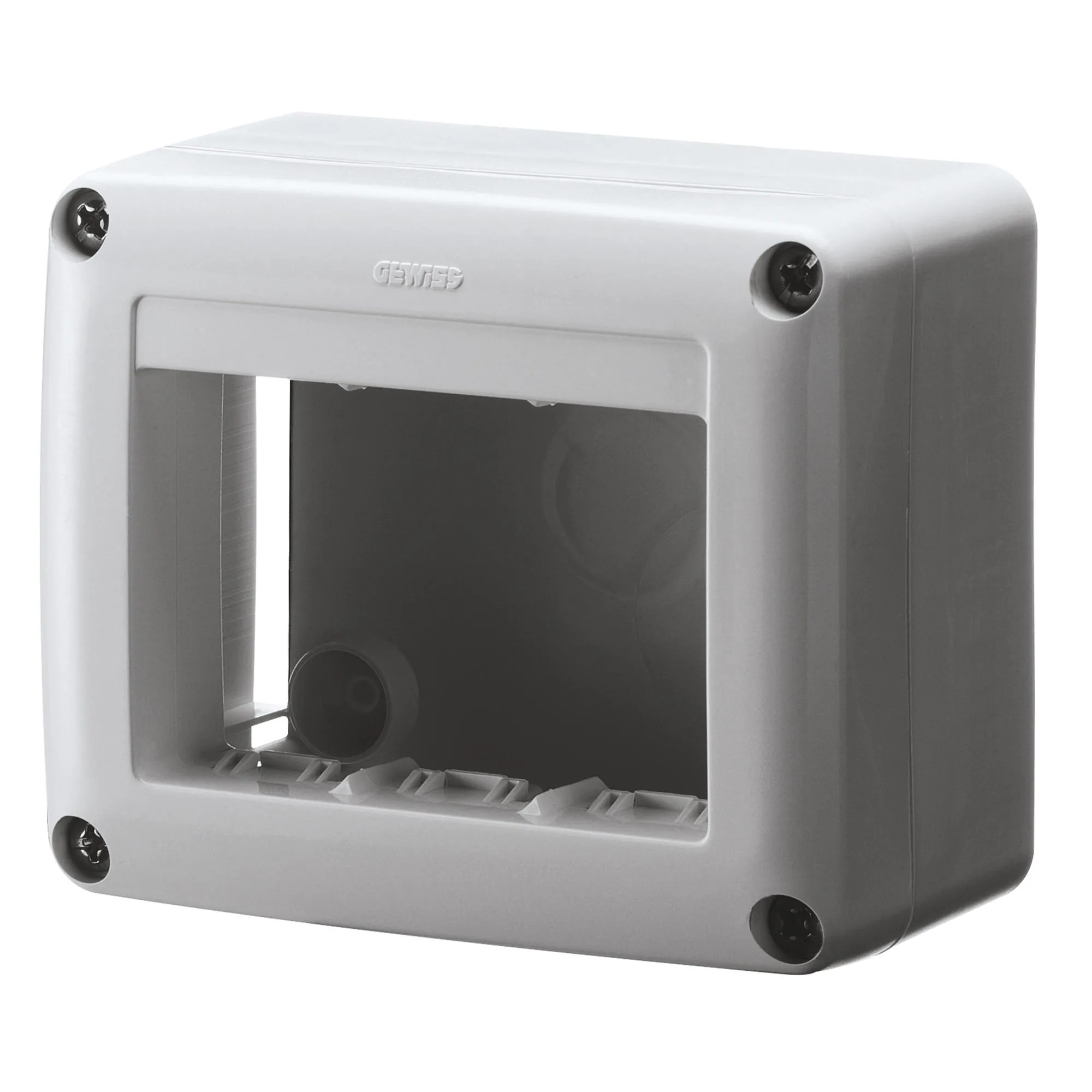Cutie, Dispozitiv, Autoportant, Pentru, Dispozitivul, De, Sistem, Fusta, Si, Canal, Framne, 3, Circuite, Gama, De, Sisteme, Antracit, Ral7021, Gewiss, System, GW27616