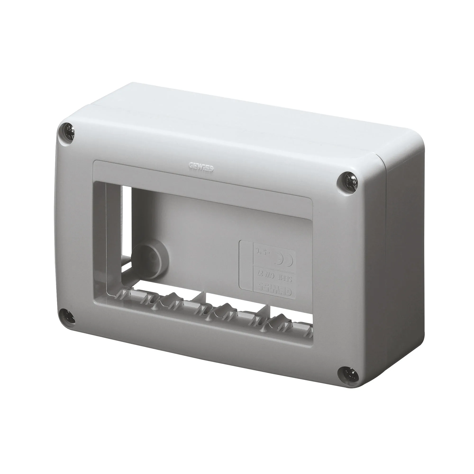 Cutie, Dispozitiv, Autoportant, Pentru, Dispozitivul, De, Sistem, Fusta, Si, Canal, Framne, 4, Circuite, Gama, De, Sisteme, Antracit, Ral7021, Gewiss, System, GW27622