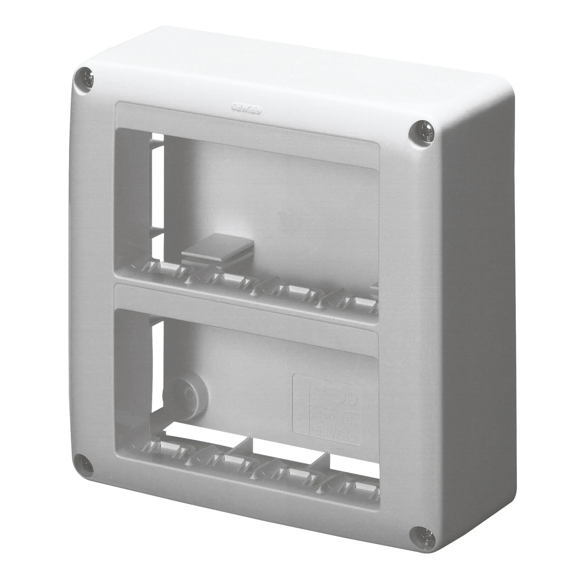 Cutie, Dispozitiv, Autoportant, Pentru, Dispozitivul, De, Sistem, Fusta, Si, Canal, Framne, 8, Circuite, Gama, De, Sisteme, Antracit, Ral7021, Gewiss, System, GW27628
