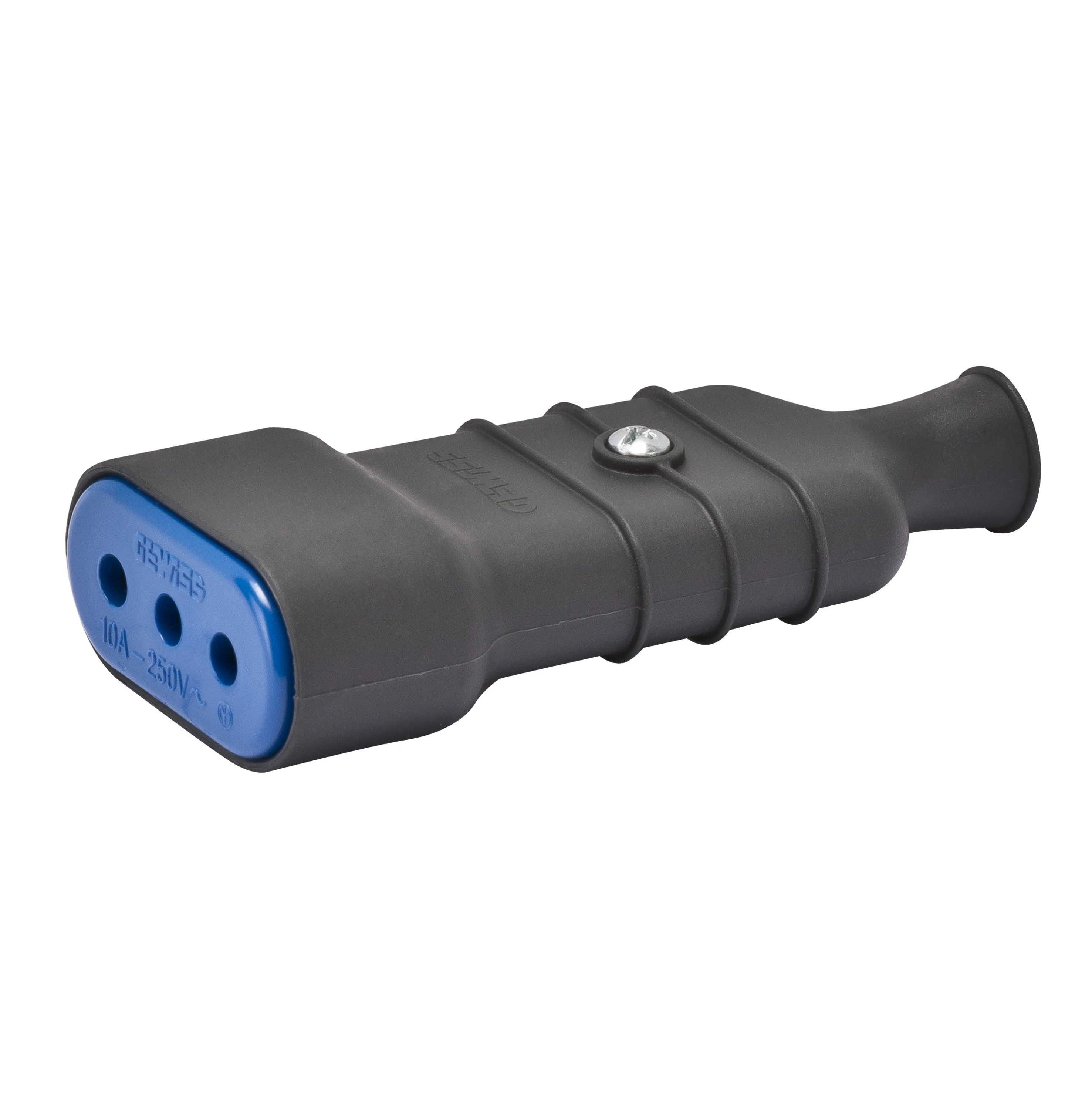 Priza, Portabila, Standard, Italian, 2P+E, 10A, 250V, C.A., TIP, P11, Gresie, Gewiss, System, GW28204