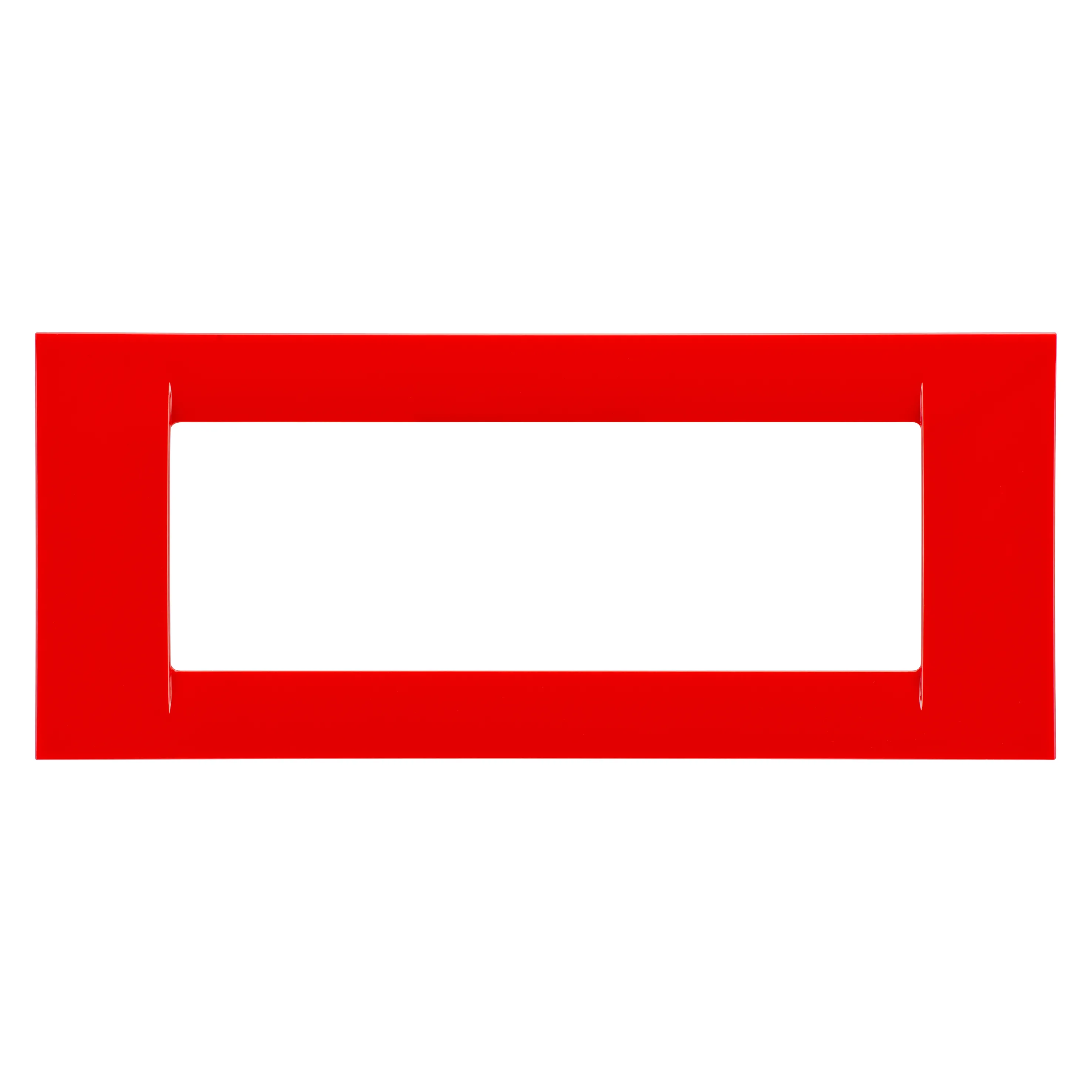 Placa, Virna, In, Finisaj, Lucios, Din, Tehnopolimer, 6 Module, Rosu, Geraniu, Sistem, Gewiss, System, GW22126