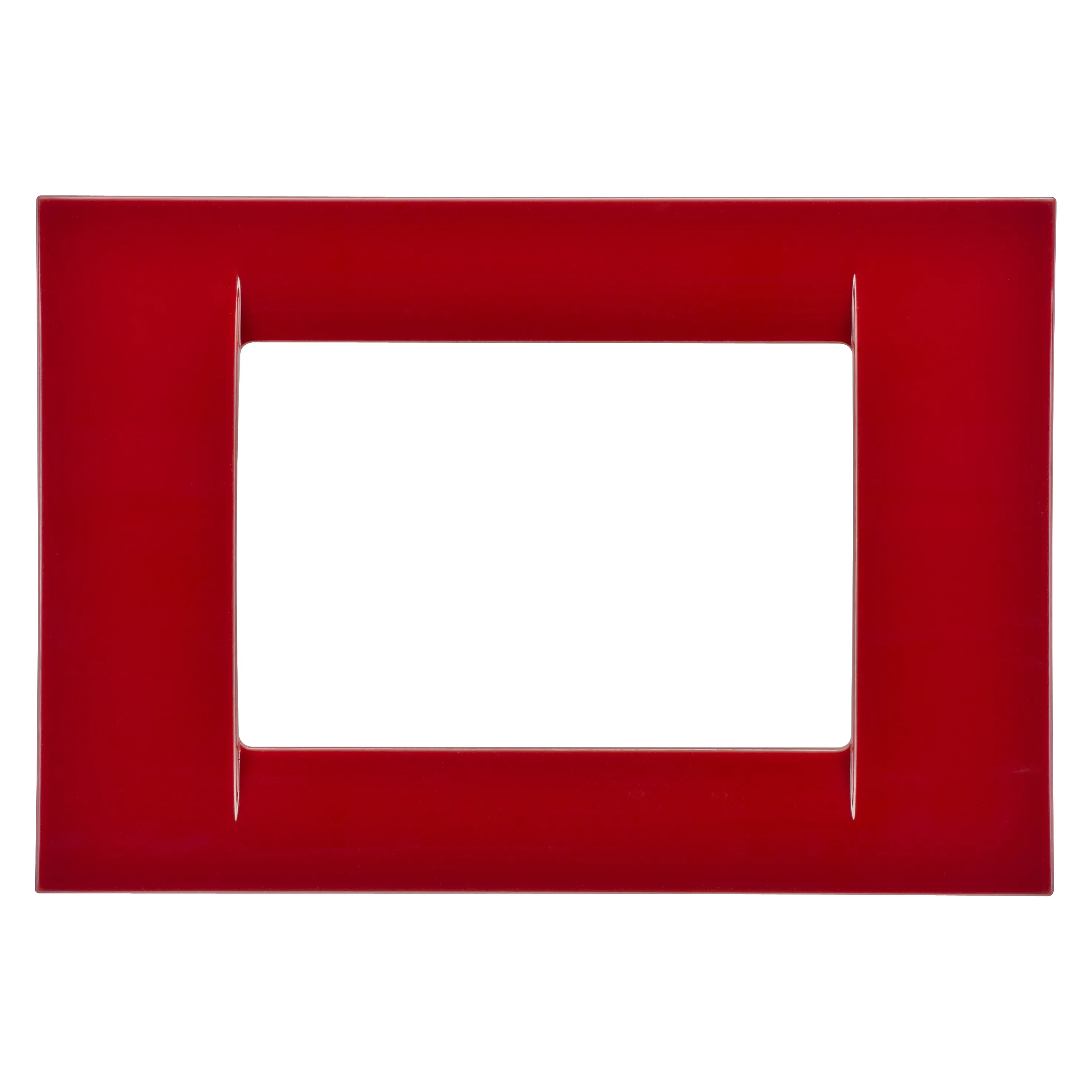 Placa, Virna, In, Finisaj, Lucios, Din, Tehnopolimer, 3 Module, Classic, Burgundy, Sistem, Gewiss, System, GW22133