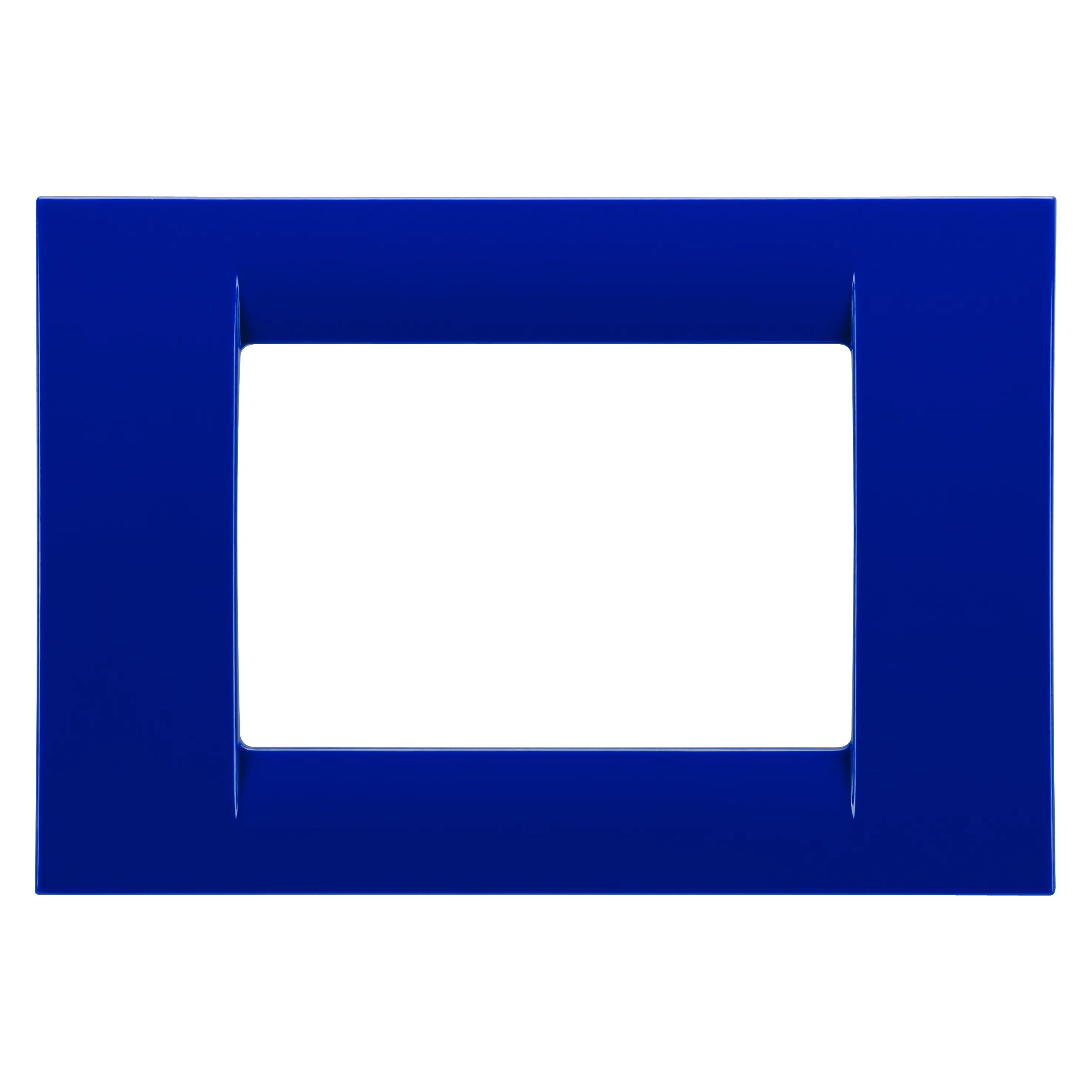 Placa, Virna, In, Finisaj, Lucios, Din, Tehnopolimer, 3 Module, Albastru, Jazz, Sistem, Gewiss, System, GW22173