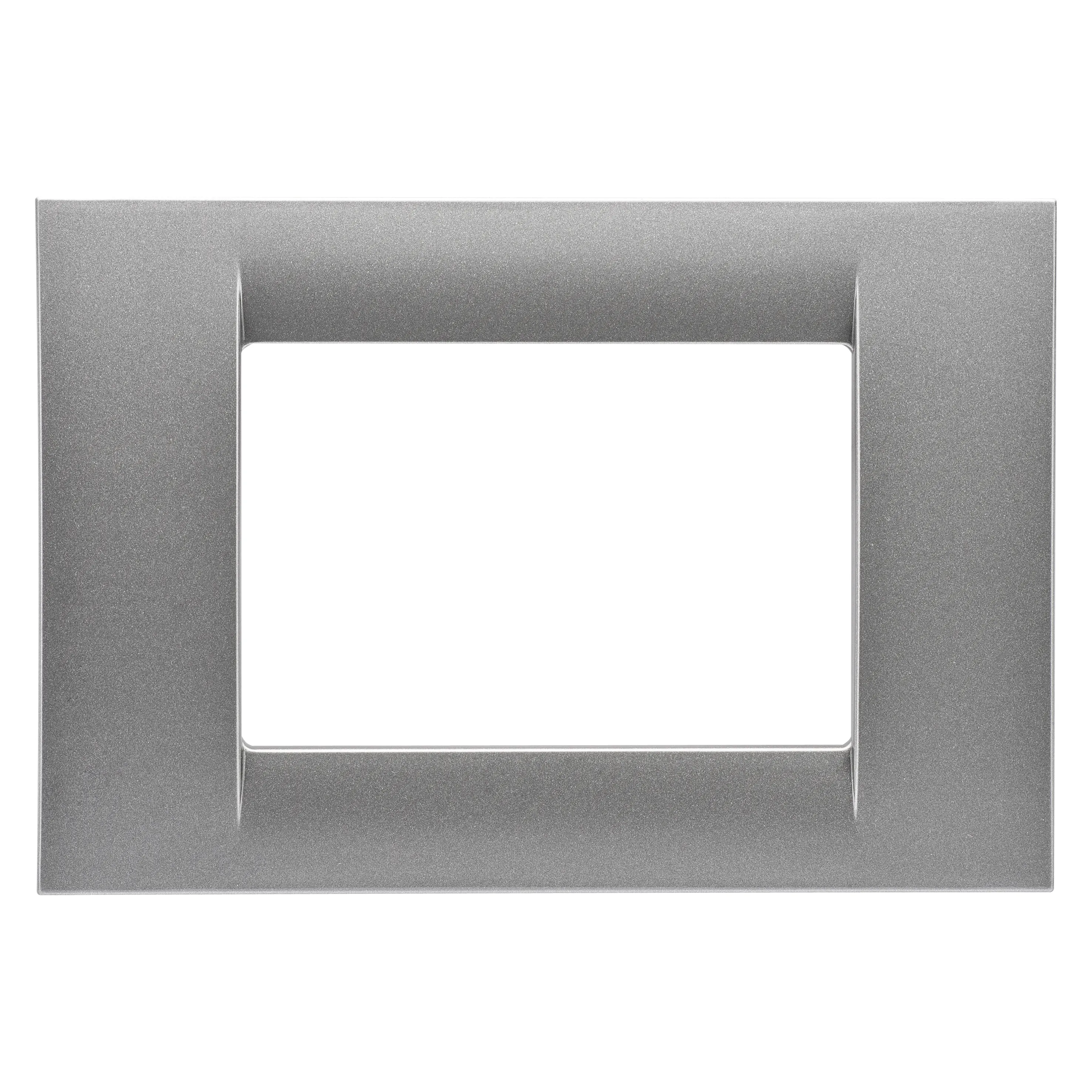 Placa, Virna, In, Finisaj, Lucios, Din, Tehnopolimer, 3 Module, Titan, Metalic, Sistem, Gewiss, System, GW22283