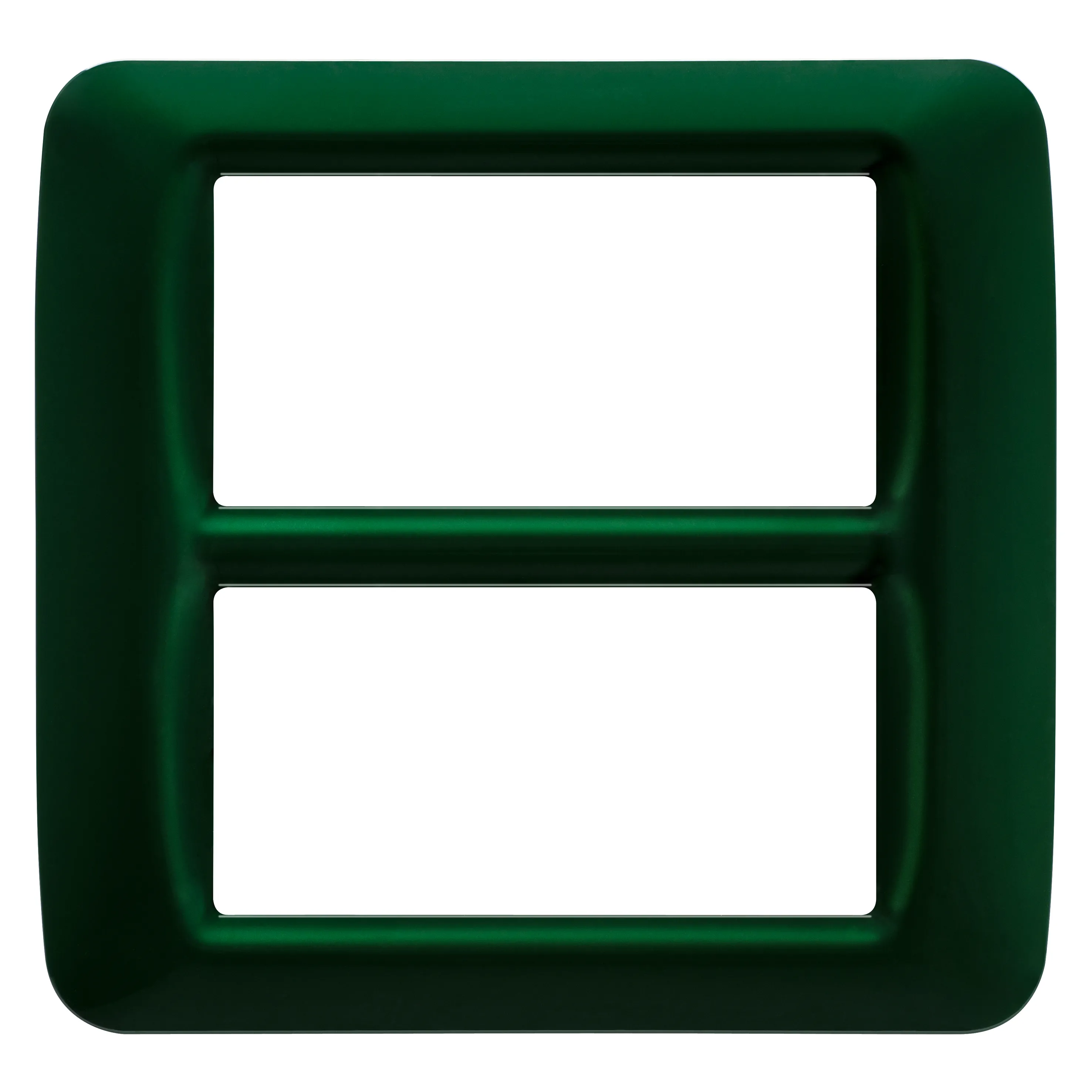 Placa, Superioara, Sistem, Finisare, Lucioasa, Din, Tehnopolimer, 8 Module, (4+4, Suprapuse), Verde, Curse, Sistem, Gewiss, System, GW22557