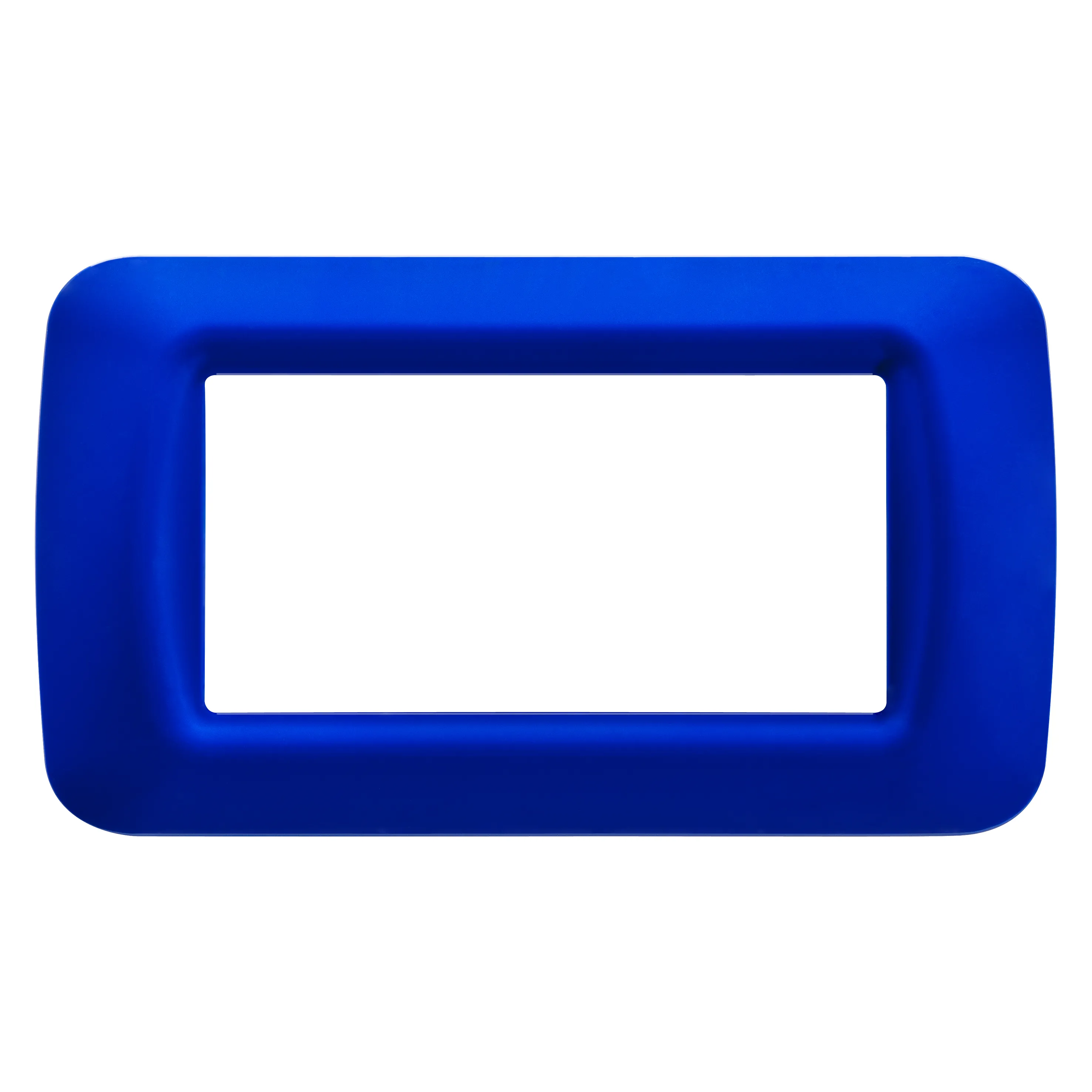 Placa, De, Sistem, Superioara, Finisare, Lucioasa, Din, Tehnopolimer, 4 Module, Albastru, Jazz, Sistem, Gewiss, System, GW22574