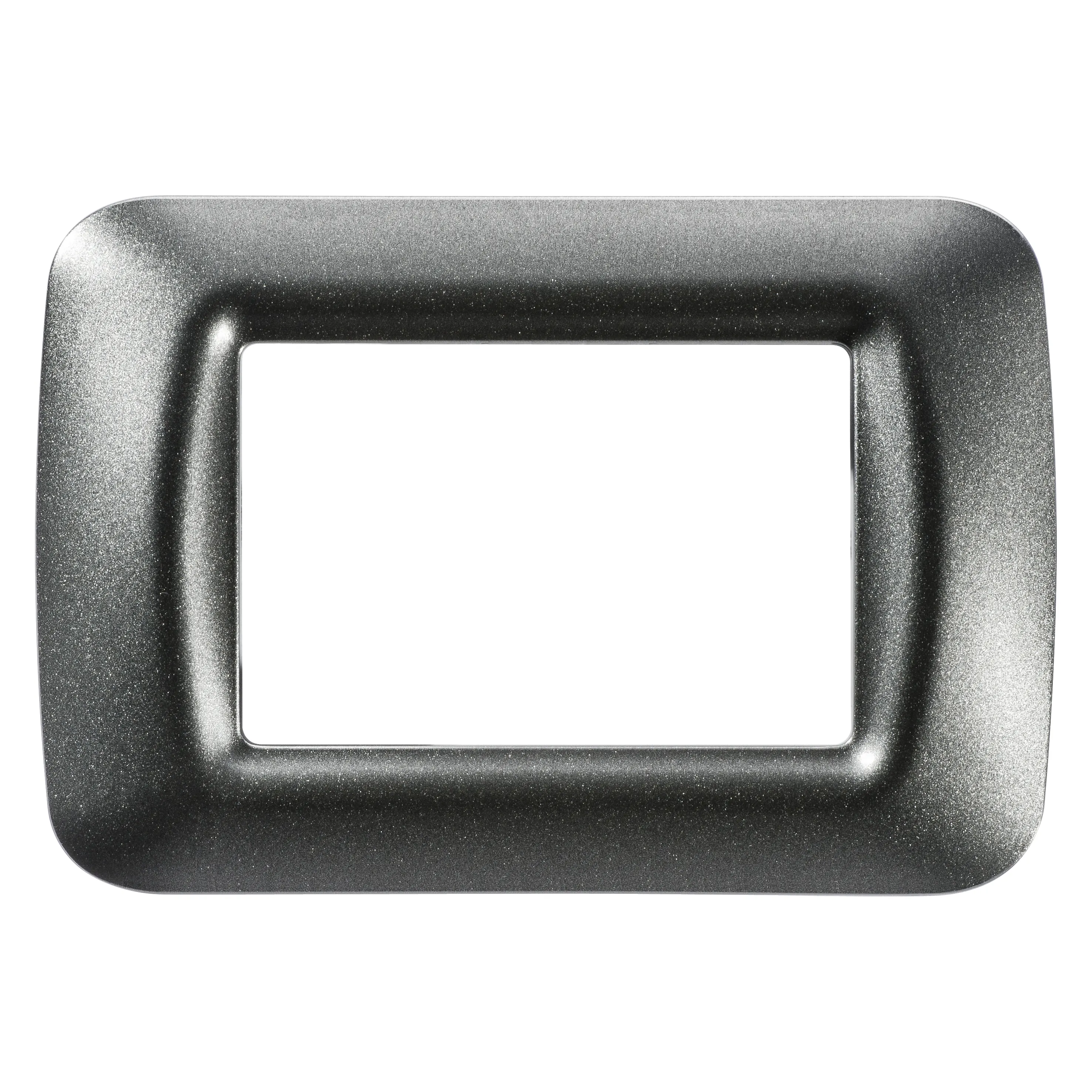 Placa, De, Sistem, Superioara, Finisare, Lucioasa, Din, Tehnopolimer, 3 Module, Ardezie, Metalica, Sistem, Gewiss, System, GW22613