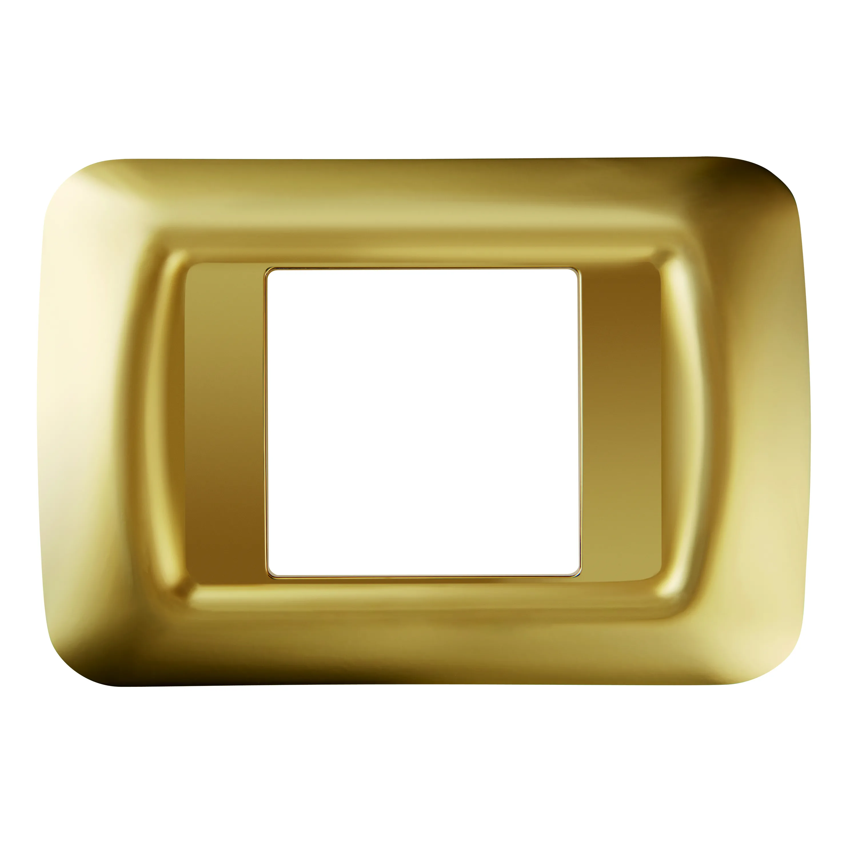 Placa, Superioara, Sistem, Cu, Finisaj, Lucios, Din, Tehnopolimer, 2 Module, Aur, Antic, Sistem, Gewiss, System, GW22662