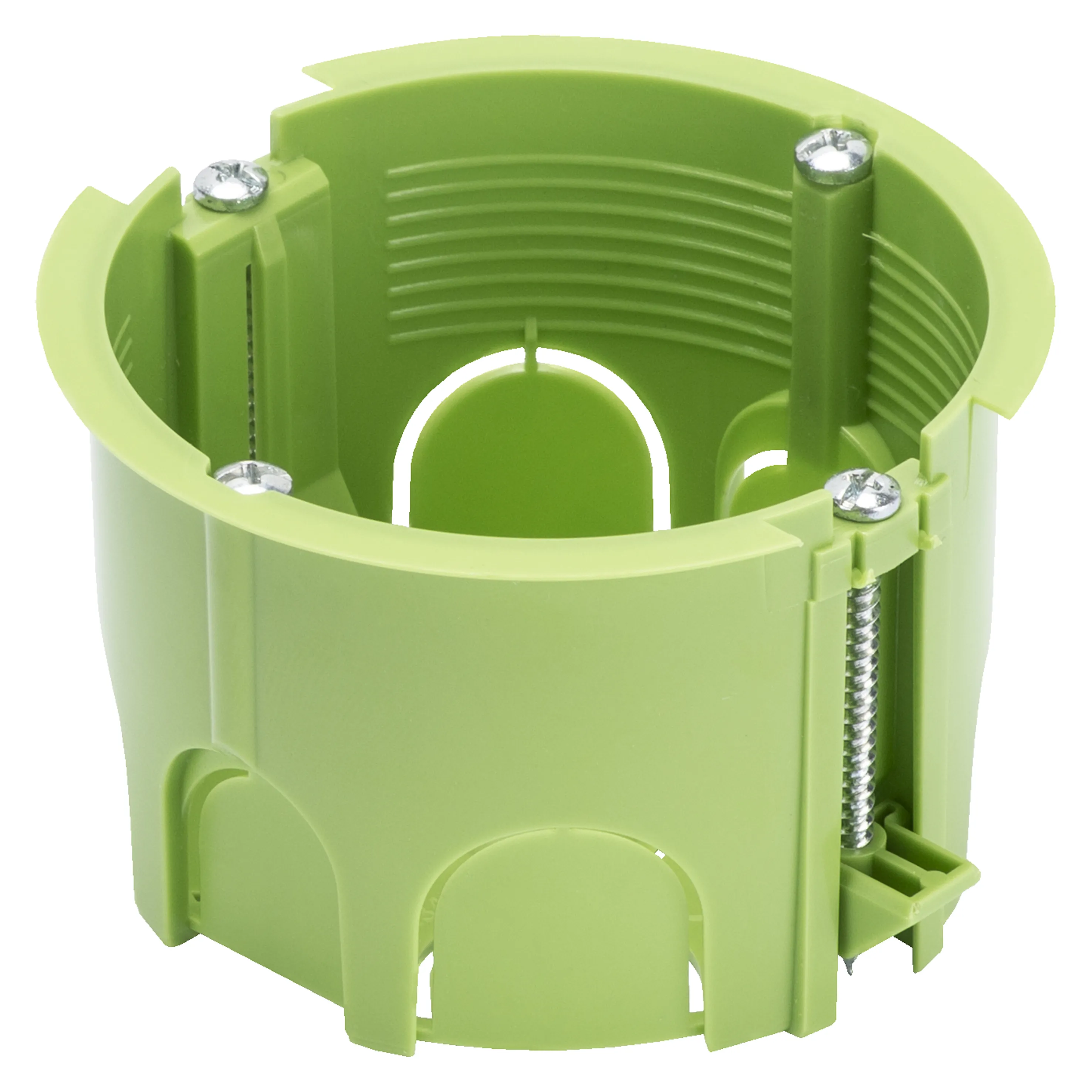 Doza 2 module cu Perete, Verde, Cutii, Rotunde, Cu, Montaj, Incastrat, Pentru, Plasteboard, Si, Pereti, Mobili, Ï, 65X45, Gewiss, System, GW24234PM