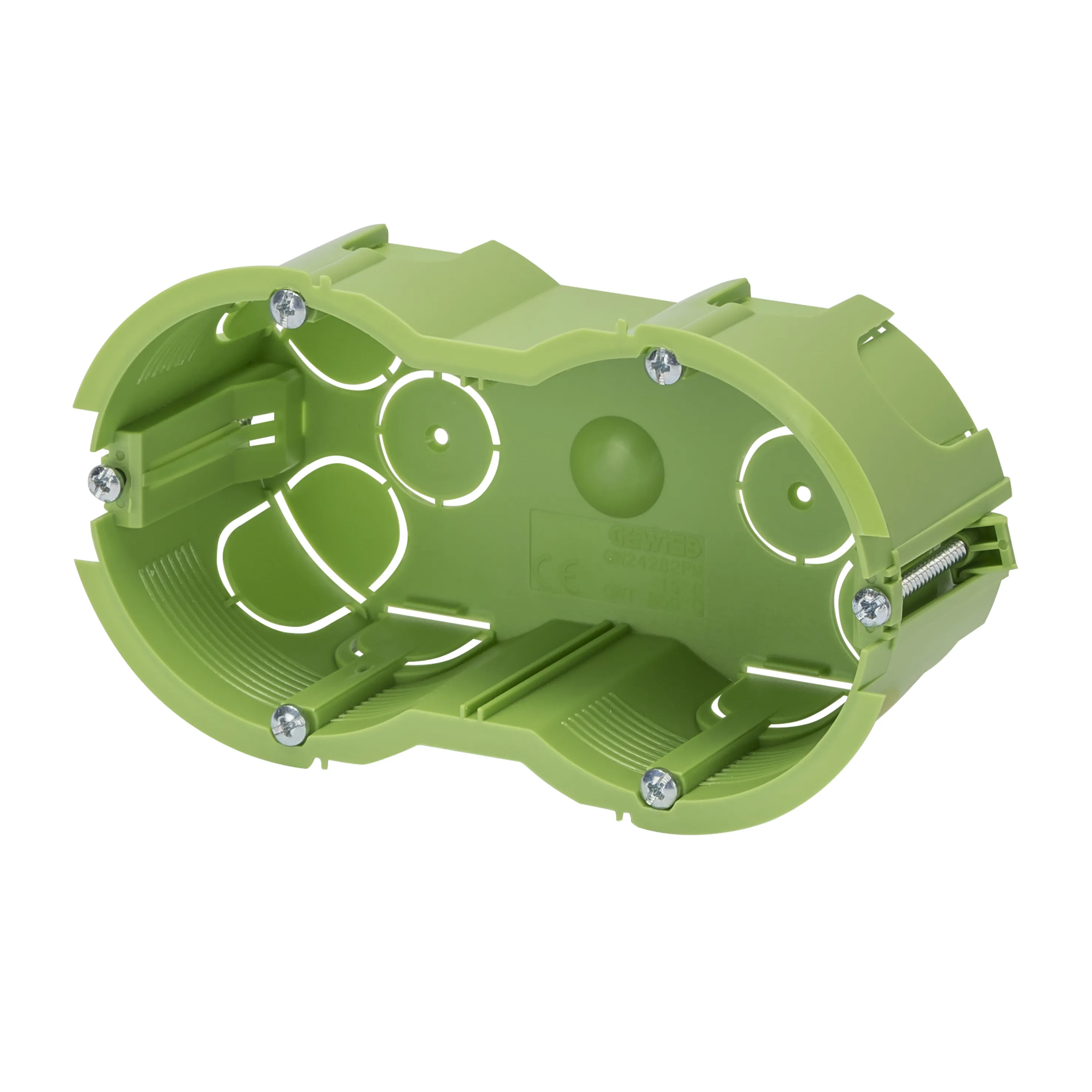 Perete, Verde, Cutii, Rotunde, Cu, Montaj, Incastrat, 2+2, Circuite, Pentru, Plasteboard, Si, Pereti, Mobili, 86X76X53, Gewiss, System, GW24282PM