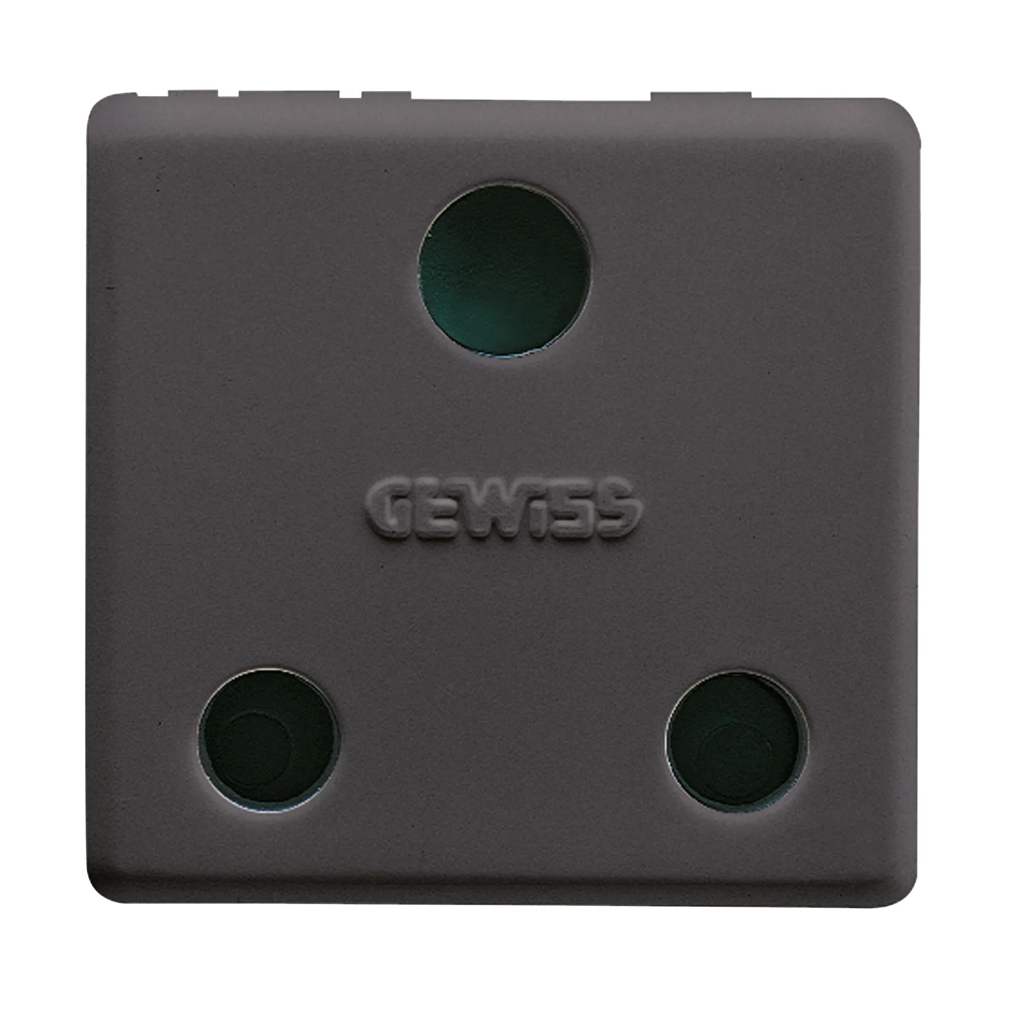 Priza, Standard, Britanica, 250V, C.A., 2P+E, 16A, 2, Module, Sistem, Negru, Gewiss, System, GW21209