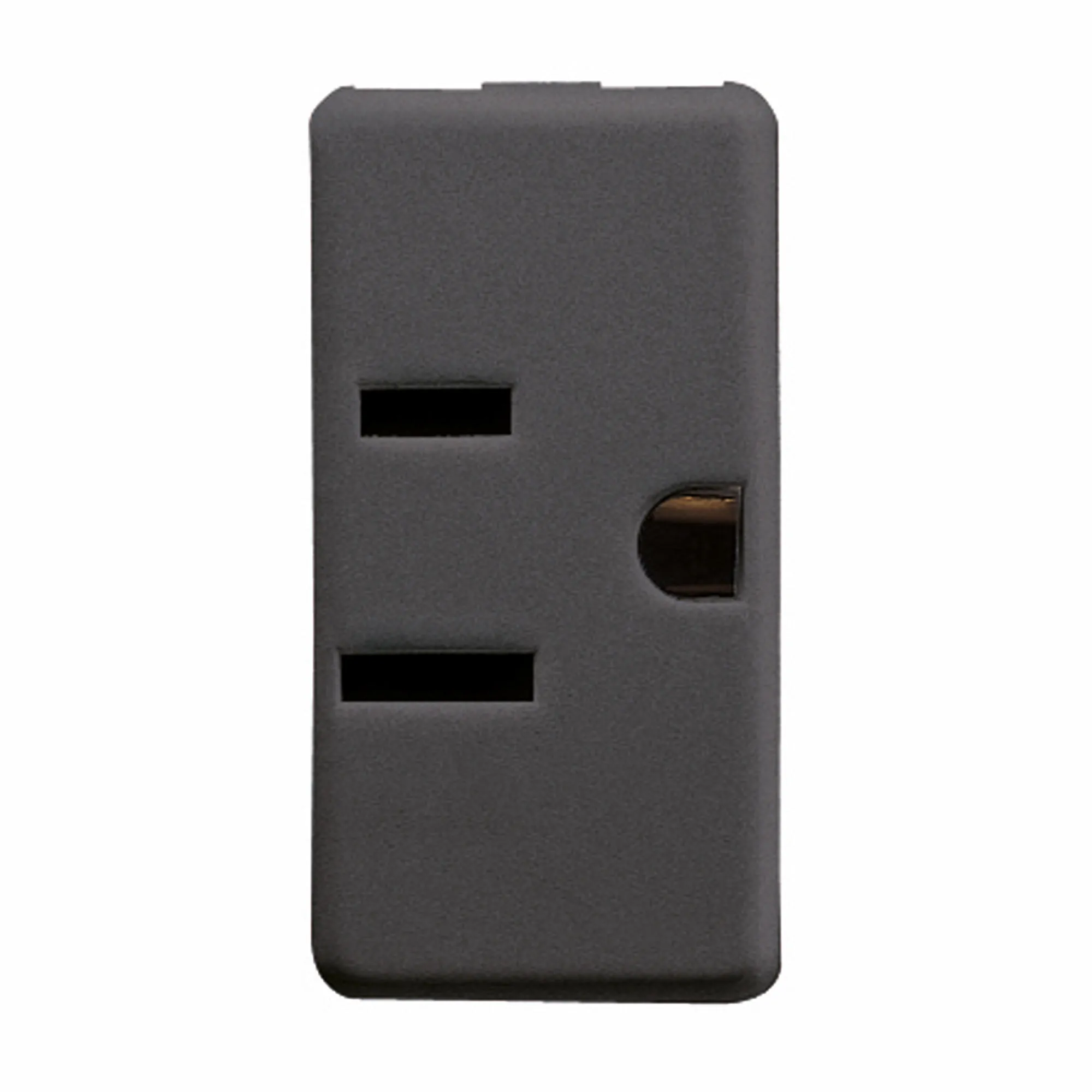 Priza, Standard, Sua, 250/125V, C.A., 2P+E, 15A, 125V, Fisa, Orizontala, Paralela, Plata, 1, Modul, Sistem, Negru, Gewiss, System, GW21214