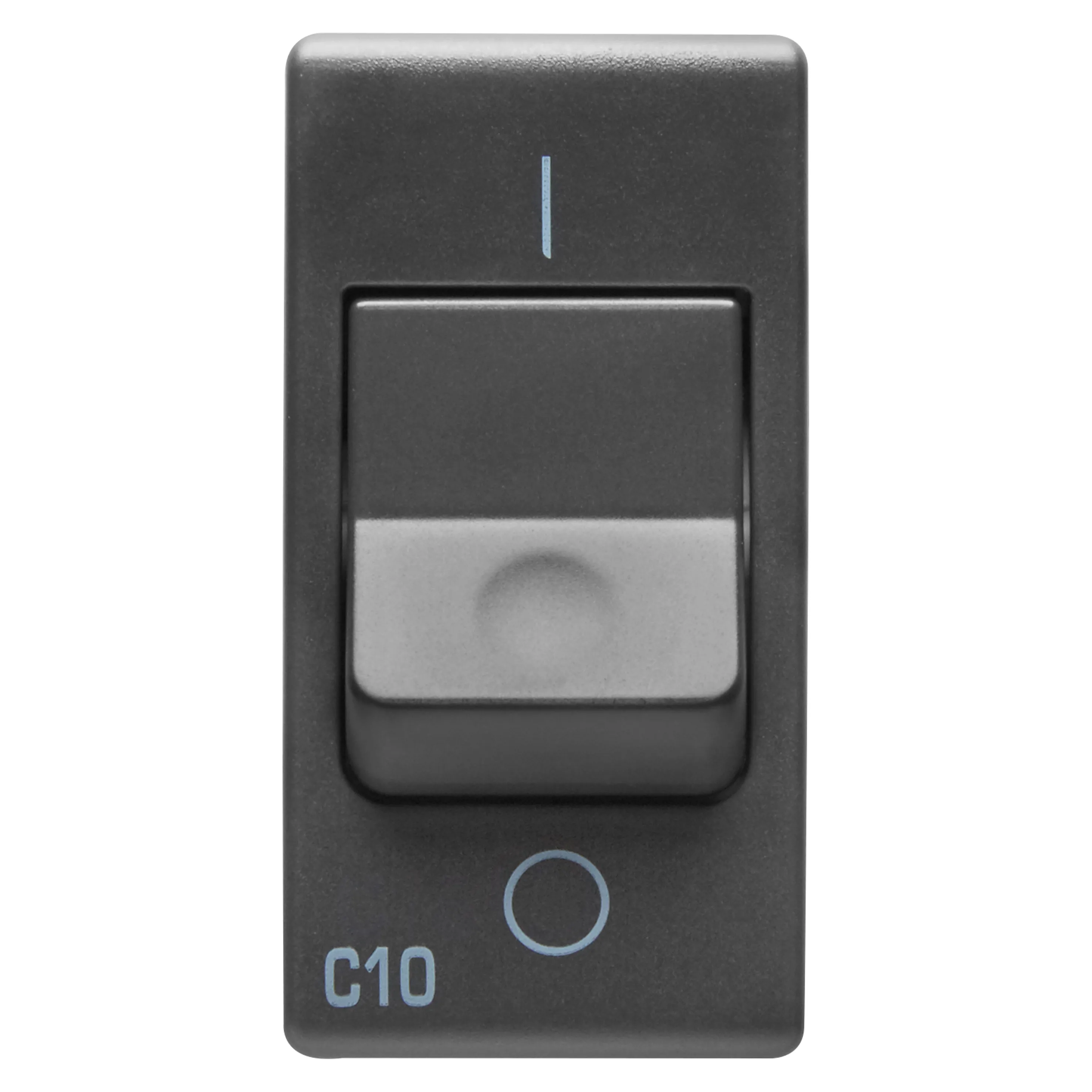 Intrerupator Miniatural 230V C.A. 1P 10A 3Ka Caracteristica C 1 Modul Sistem Negru Gewiss System GW21432