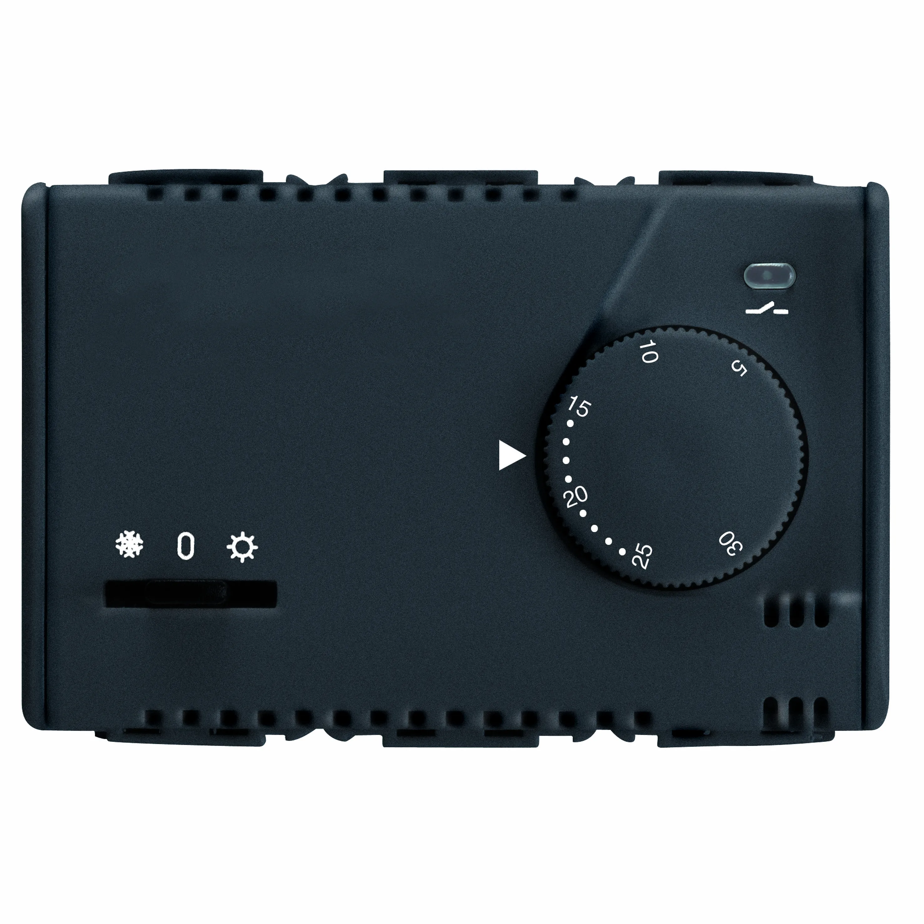 Termostat, Electronic, Vara/Iarna, Cu, Reglaj, Buton, 230V, C.A., 50/60Hz, 3, Module, Sistem, Negru, Gewiss, System, GW21852 