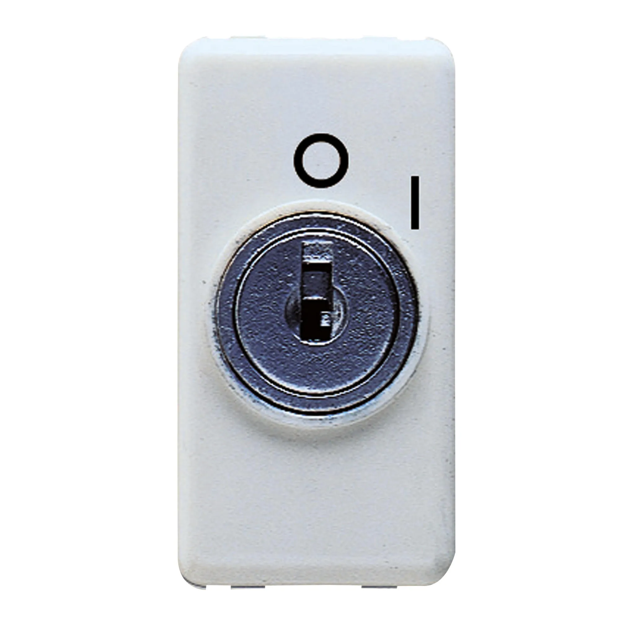 Intrerupator, Unidirectional, 2P, 250V, C.A., 10Ax, Cu, Cheie, Simbol, 0/I, 1, Modul, Sistem, Alb, Gewiss, System, GW20005