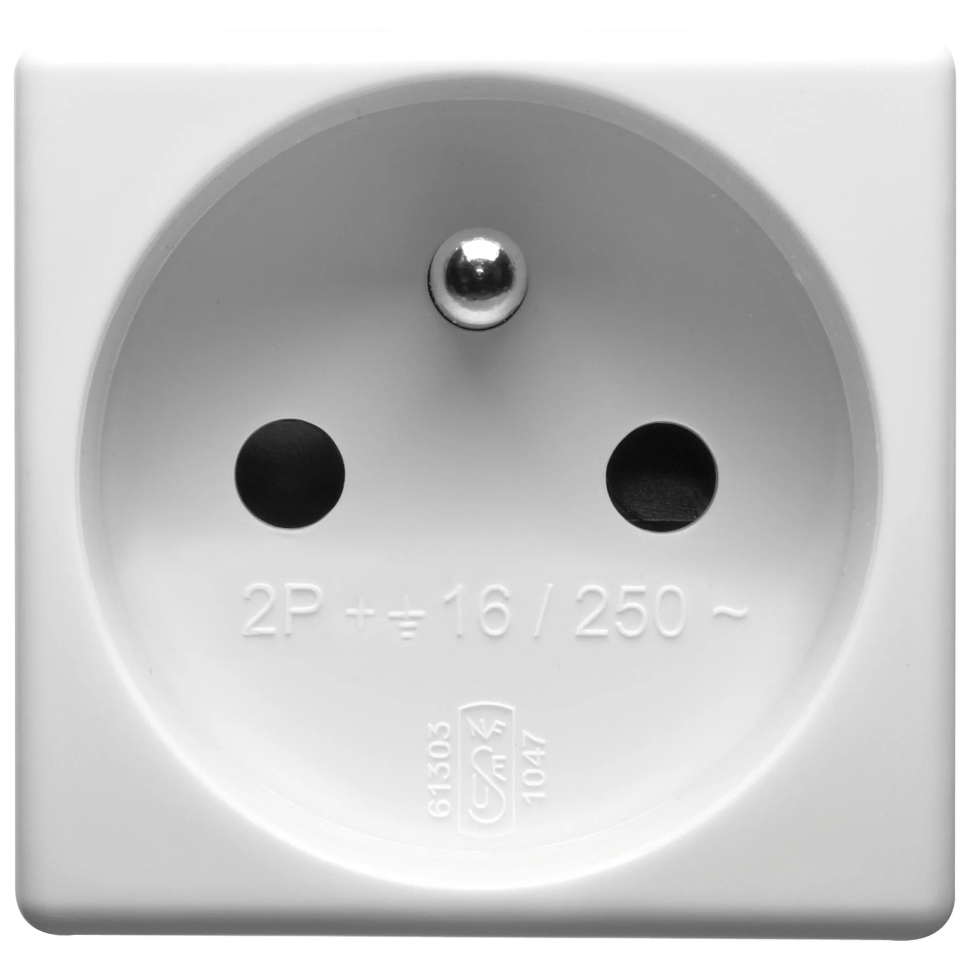 Priza, Standard, Franceza, 250V, C.A., 2P+E, 16A, 2, Module, Sistem, Alb, Gewiss, System, GW20207