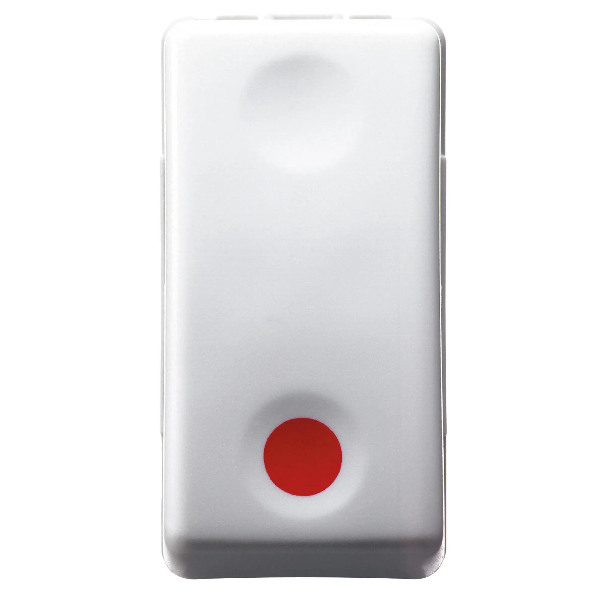 Buton, 1P, 250V, C.A., No, 10A, Auxiliare, Contact, Nc, Stop, Simbol, Rosu, 1, Modul, Sistem, Alb, Gewiss, System, GW20523