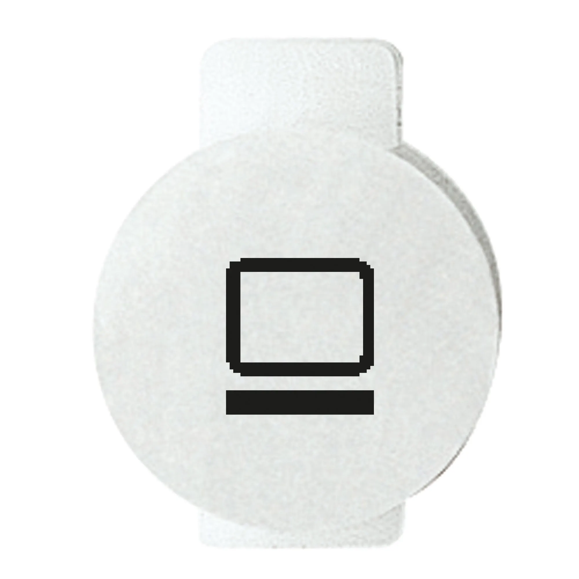 Lentila, Cu, Simbol, Iluminat, Pentru, Dispozitivele, De, Comanda, Monitor/Tv, Sistem, Alb, Gewiss, System, GW20551