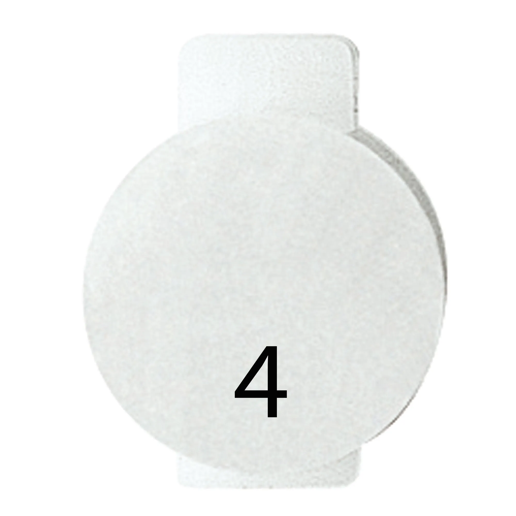 Lentila, Cu, Simbol, Iluminat, Pentru, Dispozitivele, De, Comanda, Patru, Simbol, 4, Sistem, Alb, Gewiss, System, GW20564