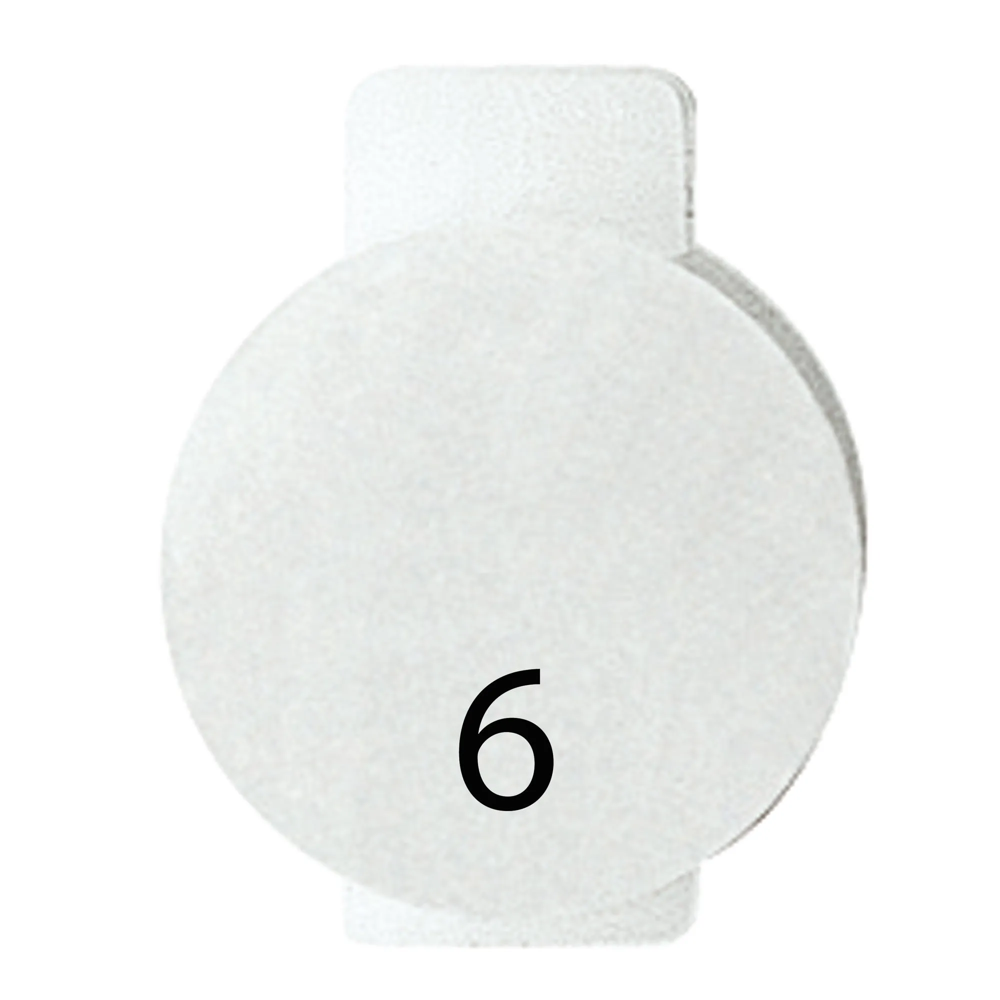 Lentila, Cu, Simbol, Iluminat, Pentru, Dispozitivele, De, Comanda, Sase, Simbol, 6, Sistem, Alb, Gewiss, System, GW20566