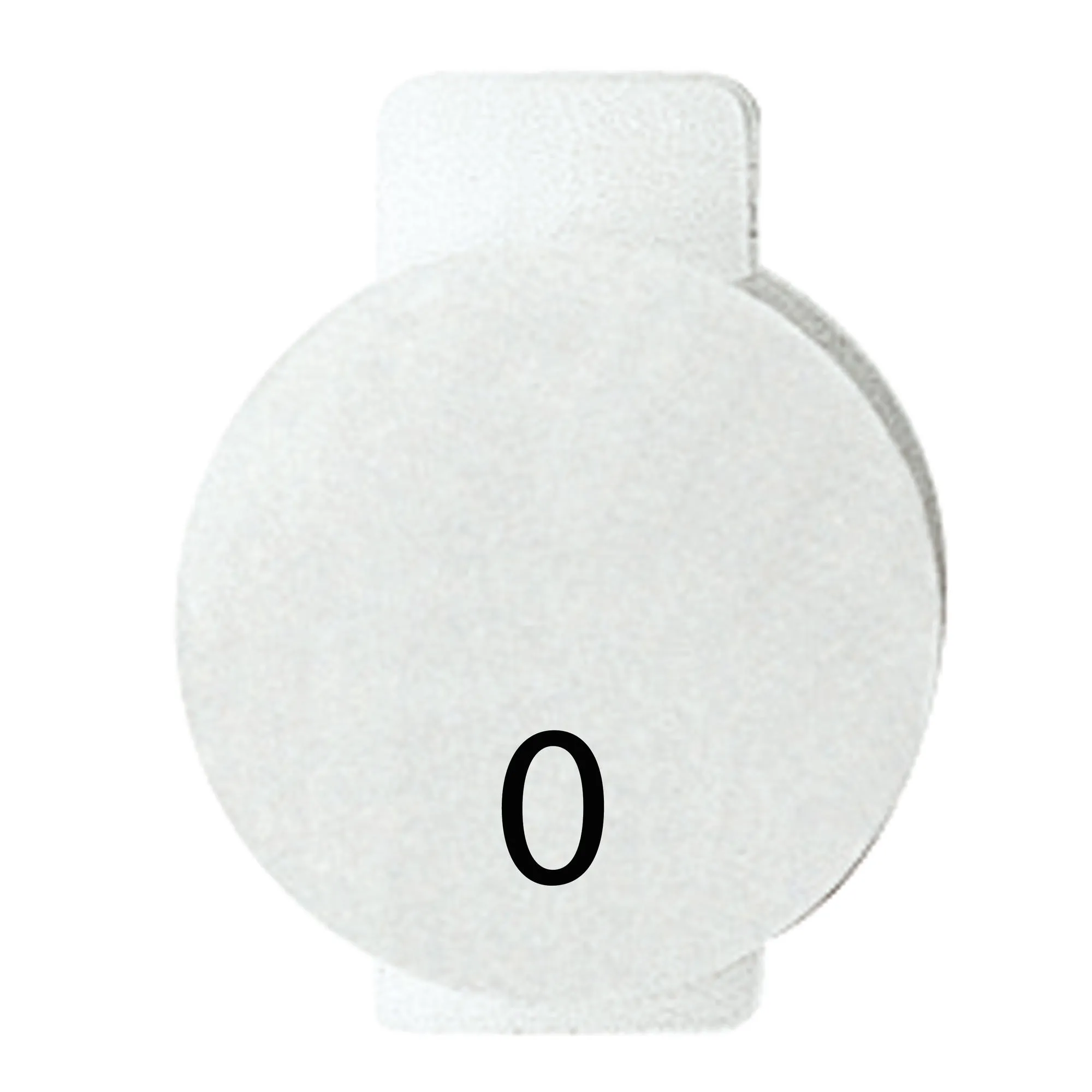 Lentila, Cu, Simbol, Iluminat, Pentru, Dispozitivele, De, Comanda, Zero, Simbol, 0, Sistem, Alb, Gewiss, System, GW20570