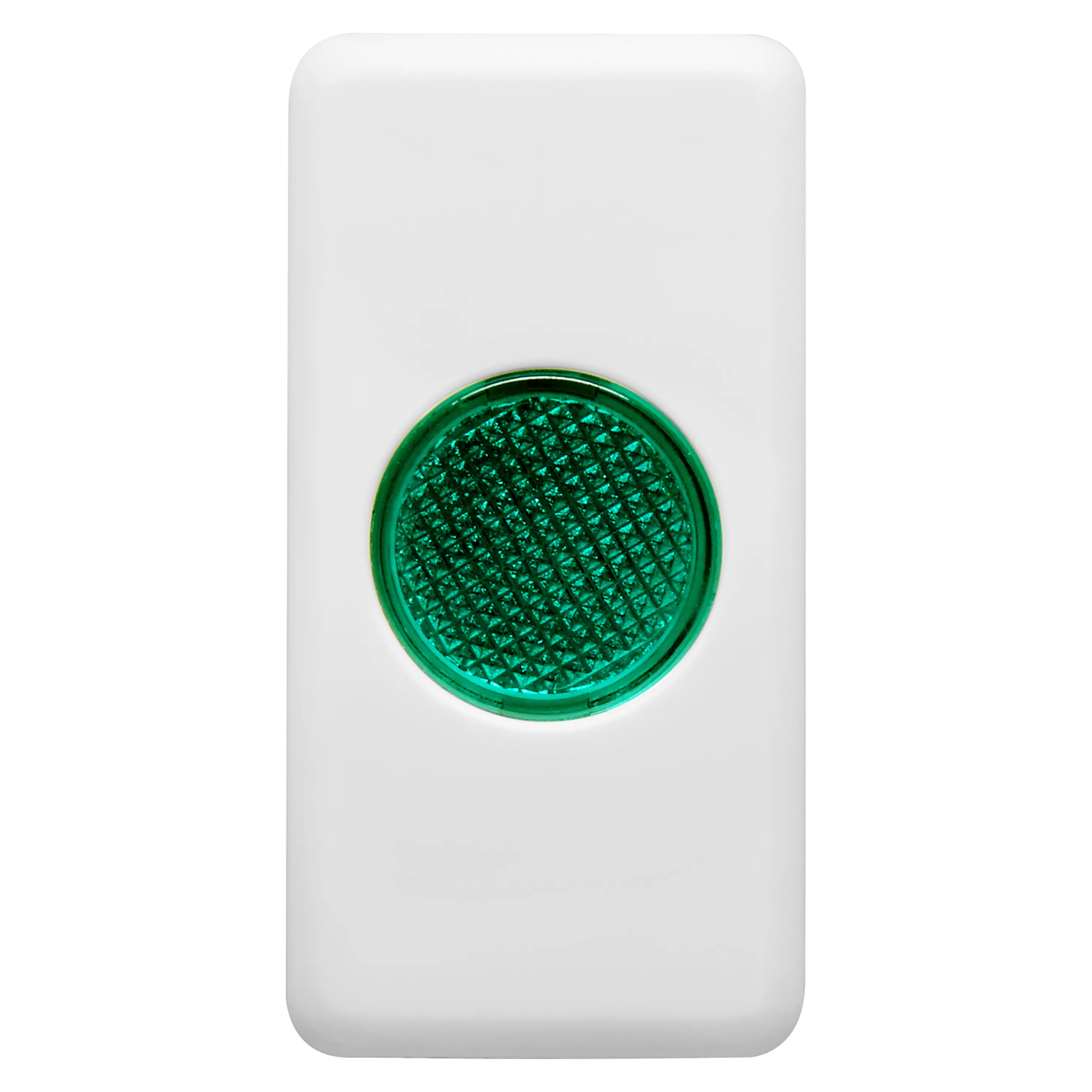 Lampa, Indicatoare, Unica, 12/24/250V, Verde, 1, Modul, Sistem, Alb, Gewiss, System, GW20604