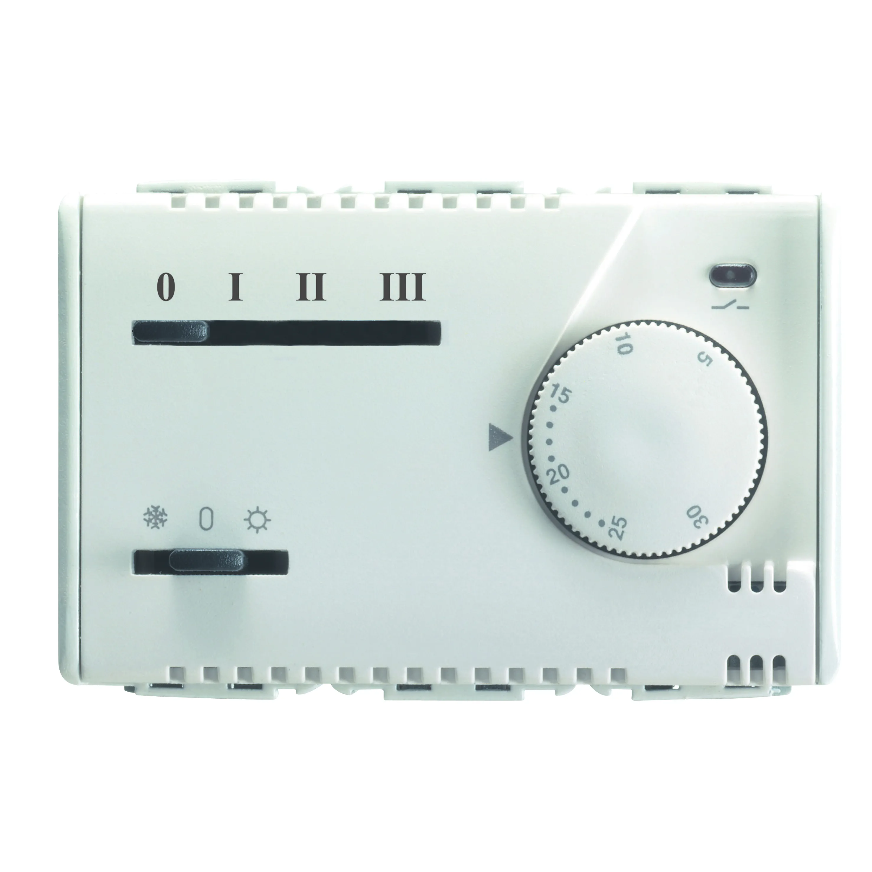 Termostat, Electronic, Vara/Iarna, Pentru, Ventiloconvector, 3, Viteze, 230V, 50/60Hz, 3, Module, Sistem, Alb, Gewiss, System, GW20853 