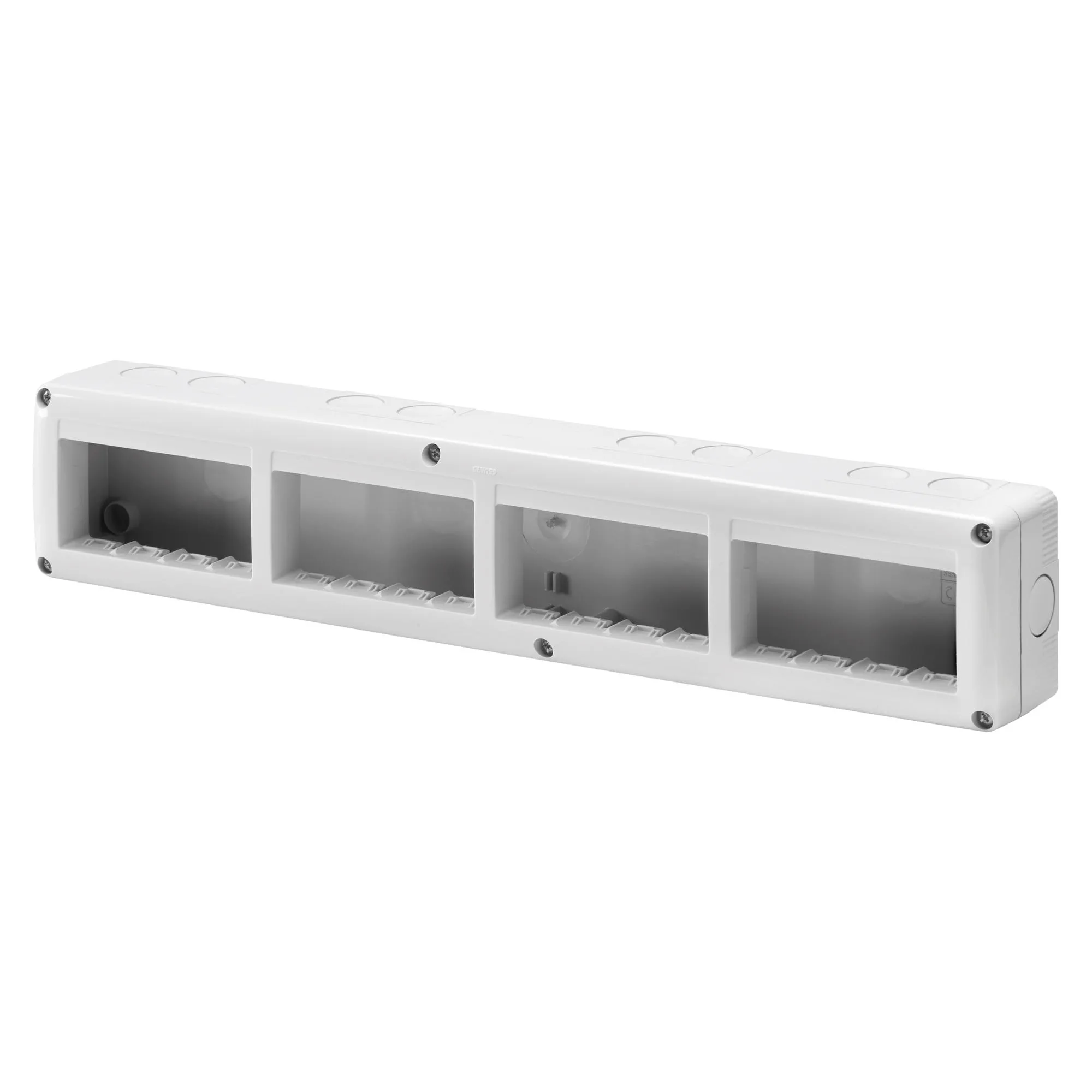 Carcasa, Protejata, Pentru, Dispozitivele, Sistemului, MultIPlu, Orizontal, 16, Circuite, Modul, 4X4, Ral, 7035, Gri, IP40, Gewiss, System, GW27008