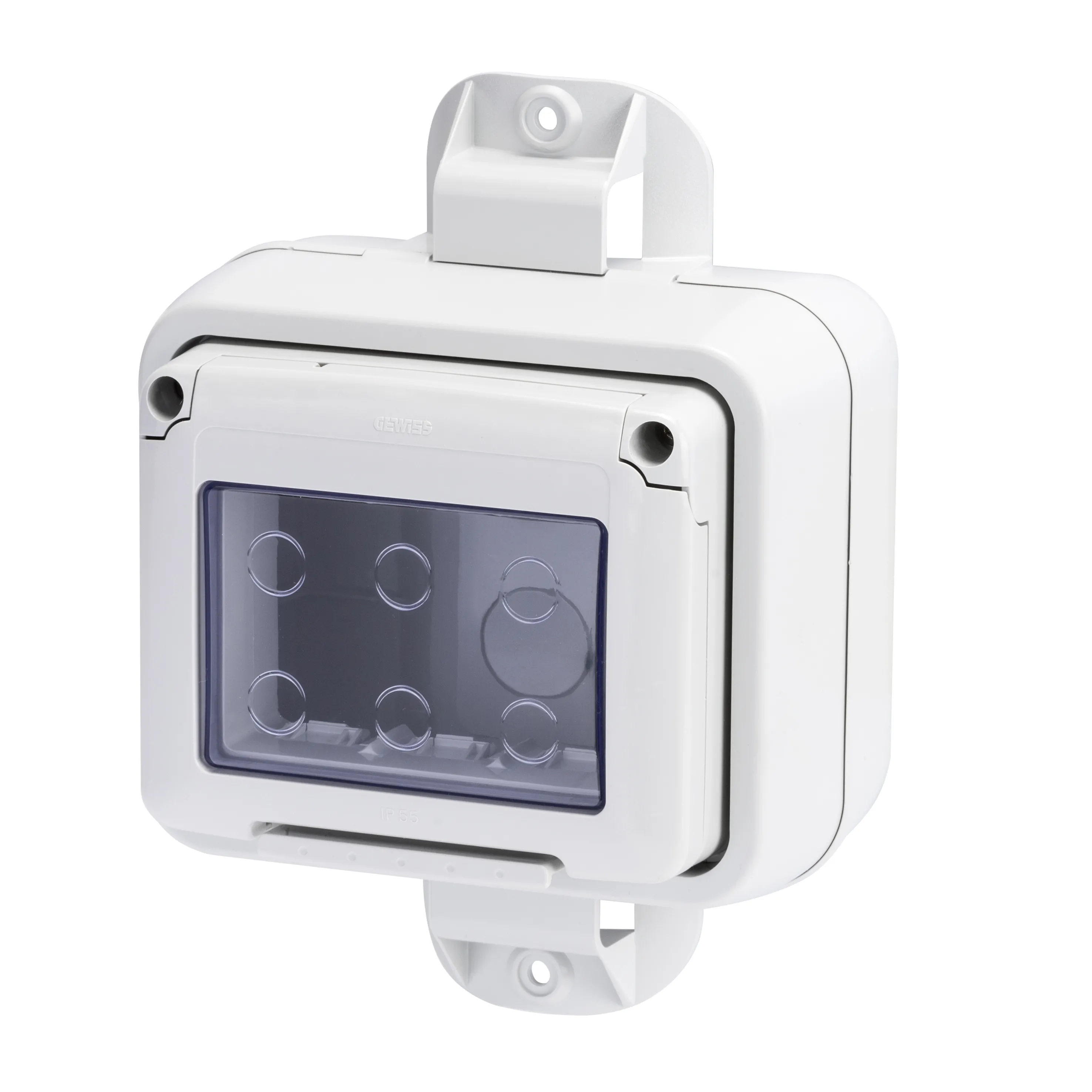 Carcasa, Etansa, Pentru, Dispozitivele, Sistemului, 3, Circuite, Suport, Stalp, Gri, Ral, 7035, IP55, Gewiss, System, GW27057