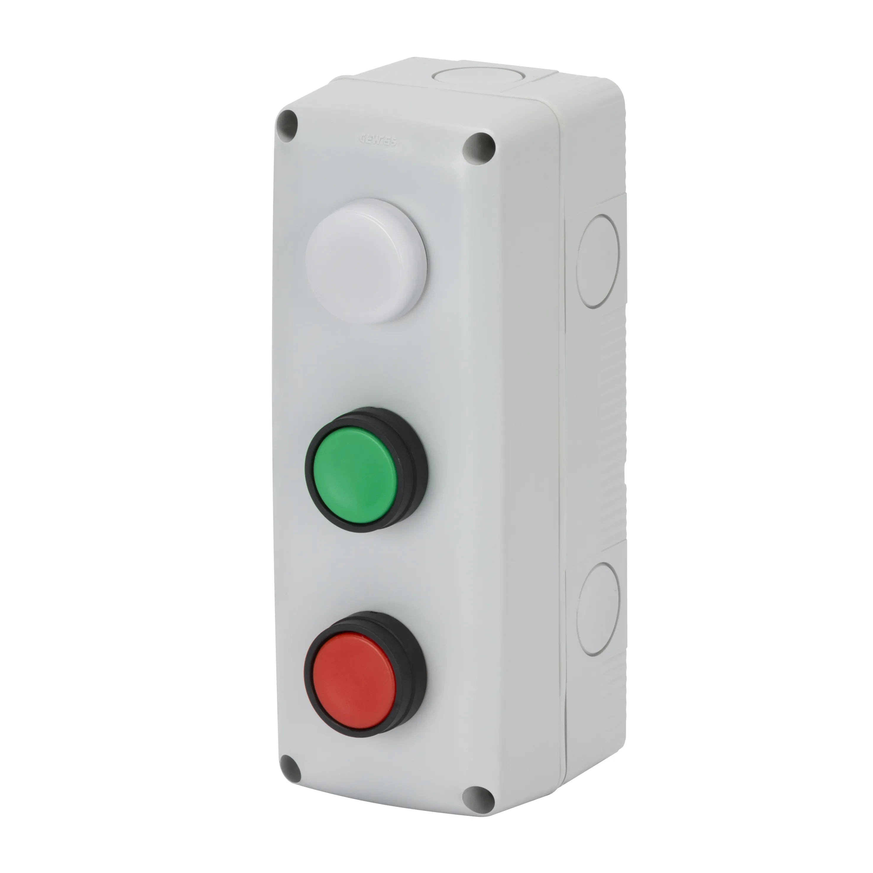 Carcase, Complete, Cu, Operator, 3, Circuite, 1No, 1Nc, Start, /, Stop, /, Indicator, IP66, Gewiss, System, GW27204
