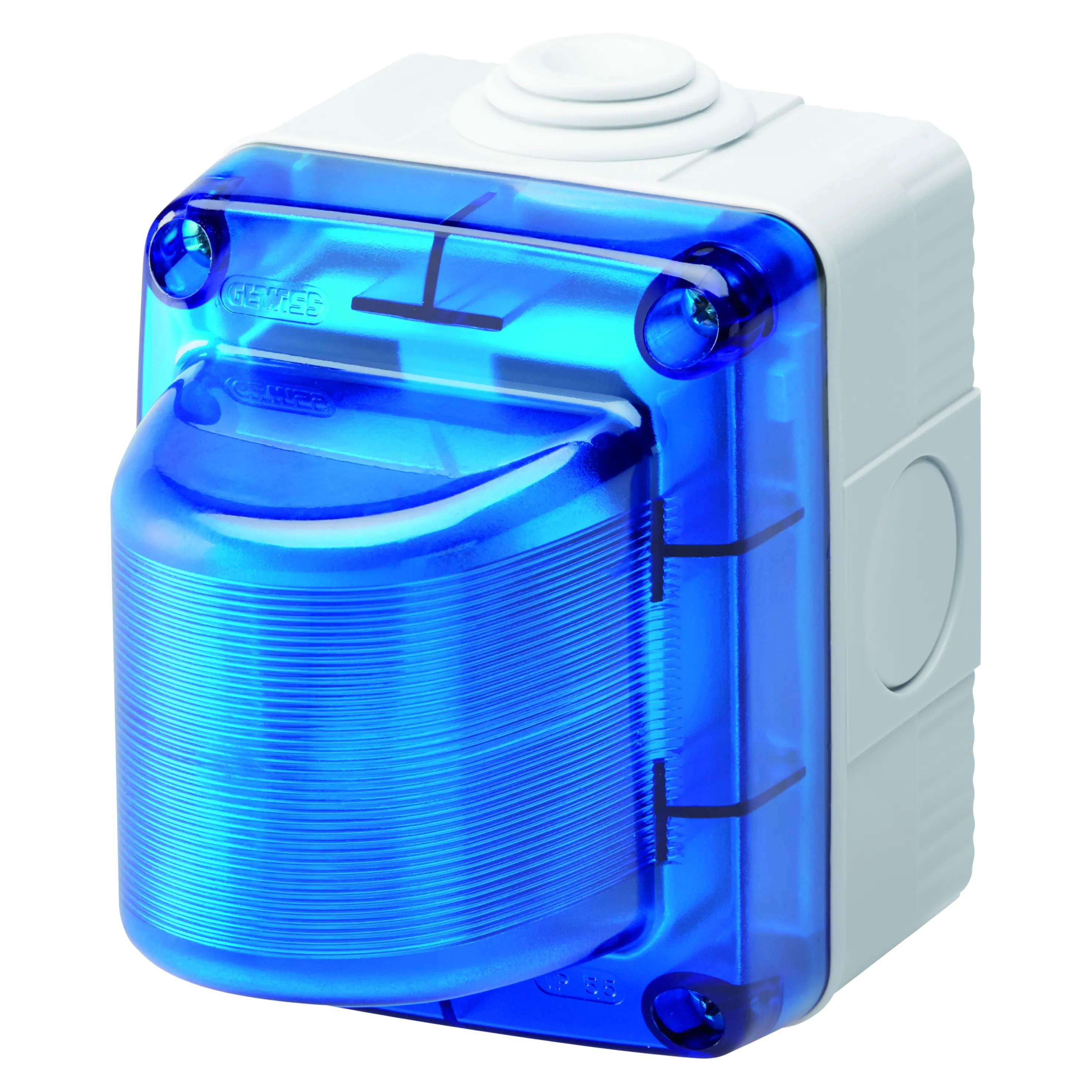 Lampi, Indicatoare, 15W, 230V, Difuzor, Albastru, Deschis, IP55, Gri, Ral, 7035, Gewiss, System, GW27419