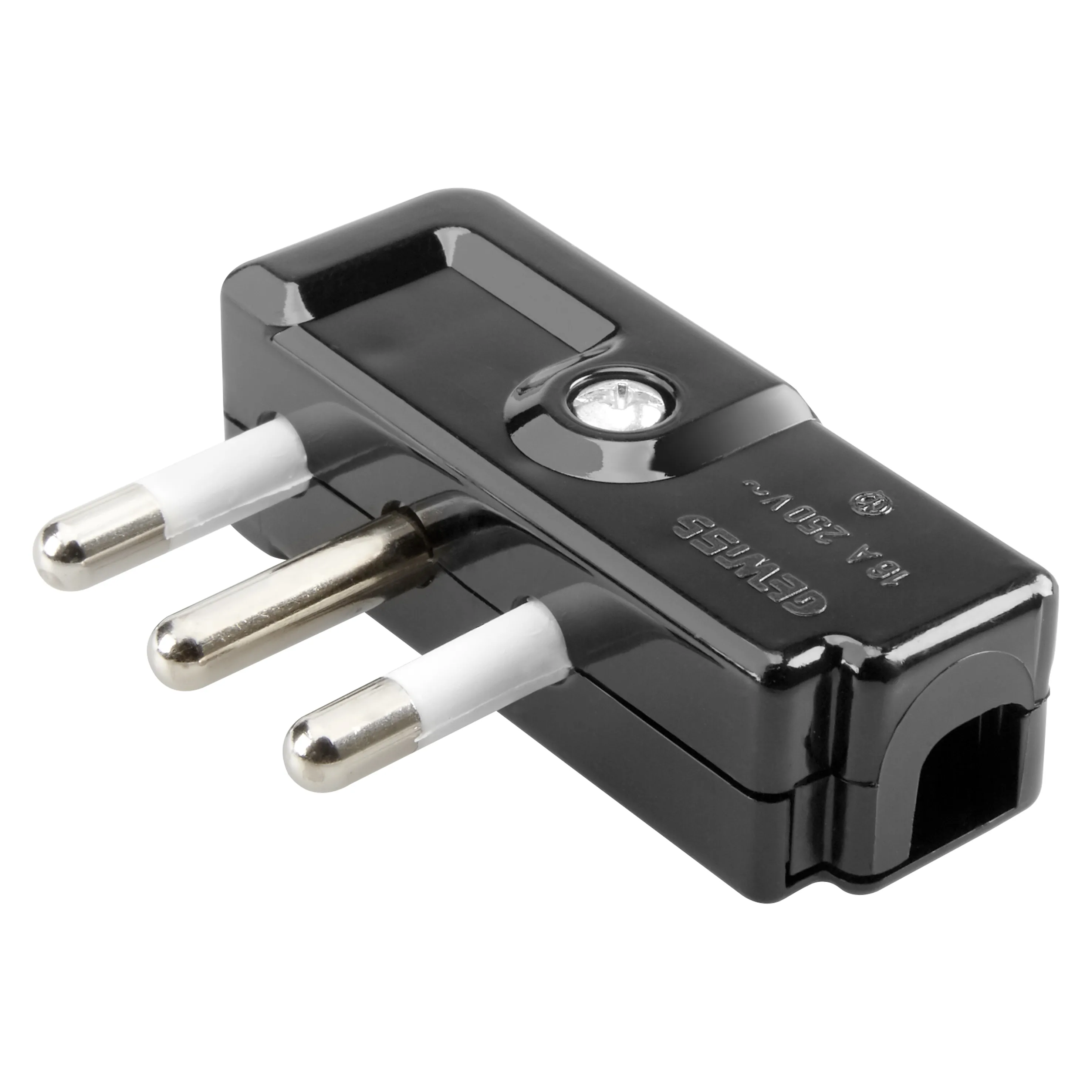 Fisa, Portabila, 90°, Standard, Italian, 2P+E, 10-16A, 250V, C.A., TIP, Spa17, Gresie, Gewiss, System, GW28010