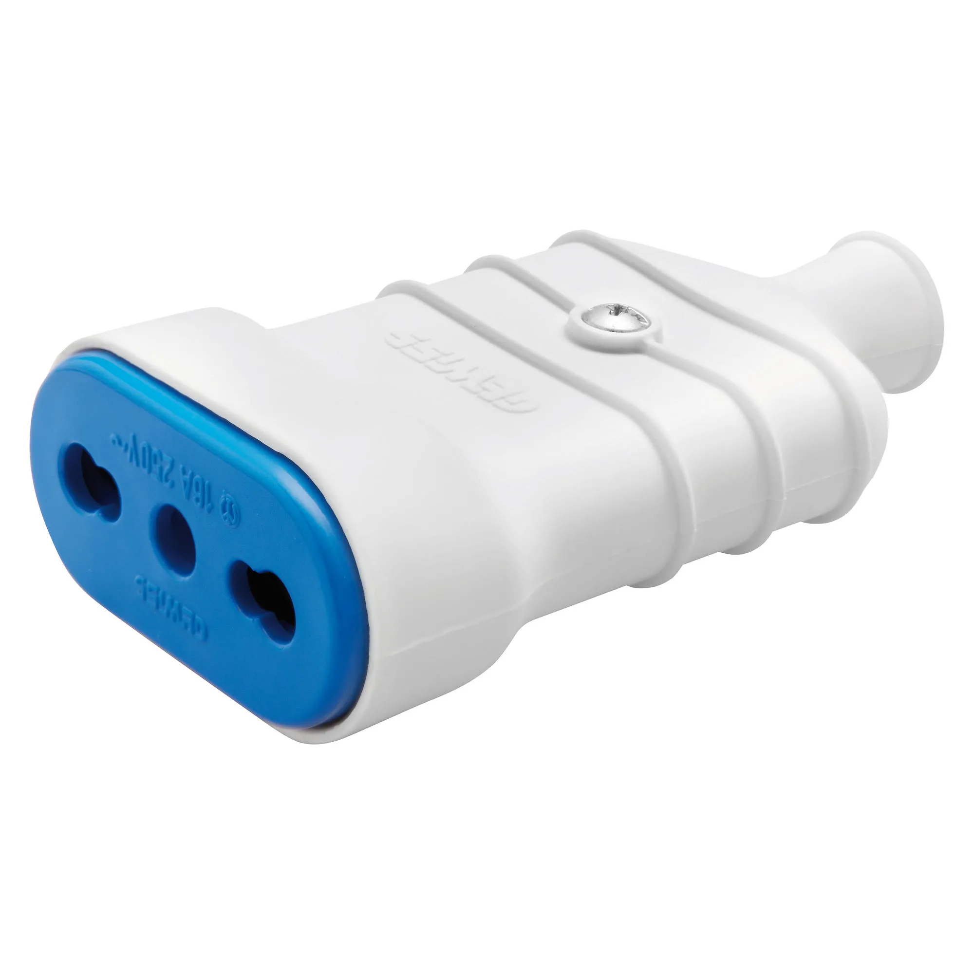 Priza, Portabila, Standard, Italian, 2P+E, 10/16A, 250V, C.A., TIP, P17, Cu, Amperaj, Dublu, Alb, Gewiss, System, GW28205