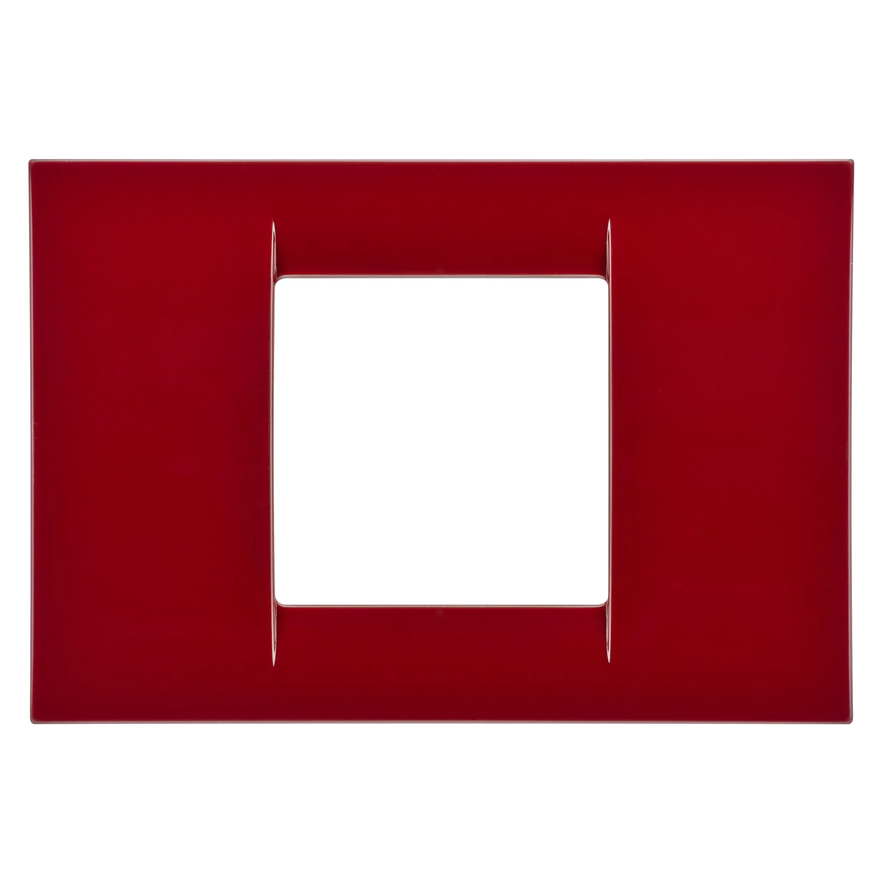 Placa, Virna, In, Finisaj, Lucios, Din, Tehnopolimer, 2 Module, Classic, Burgundy, Sistem, Gewiss, System, GW22132