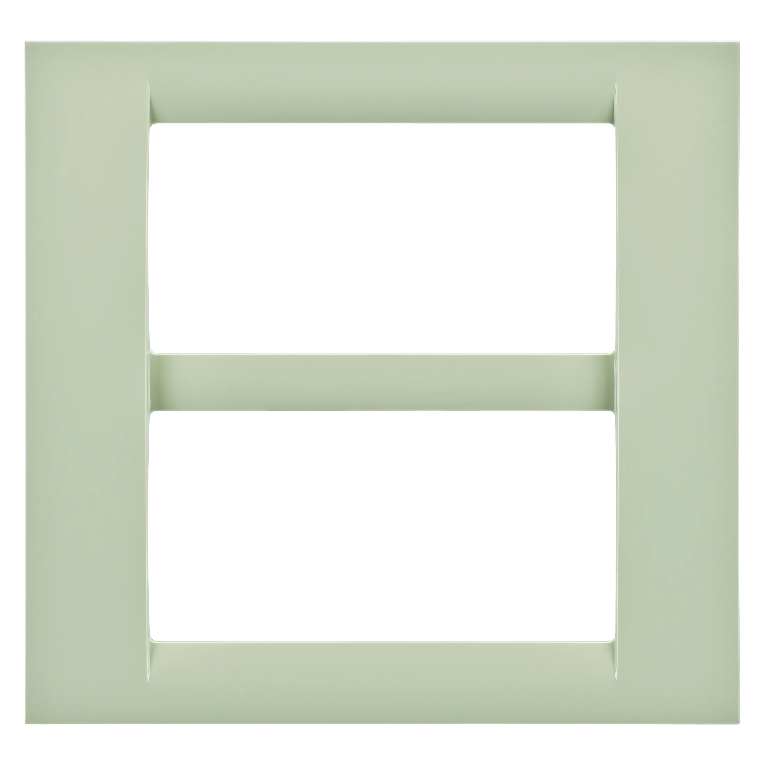 Placa, Virna, In, Finisaj, Lucios, Din, Tehnopolimer, 8 Module, (4+4, Suprapuse), Verde, Venetian, Sistem, Gewiss, System, GW22147