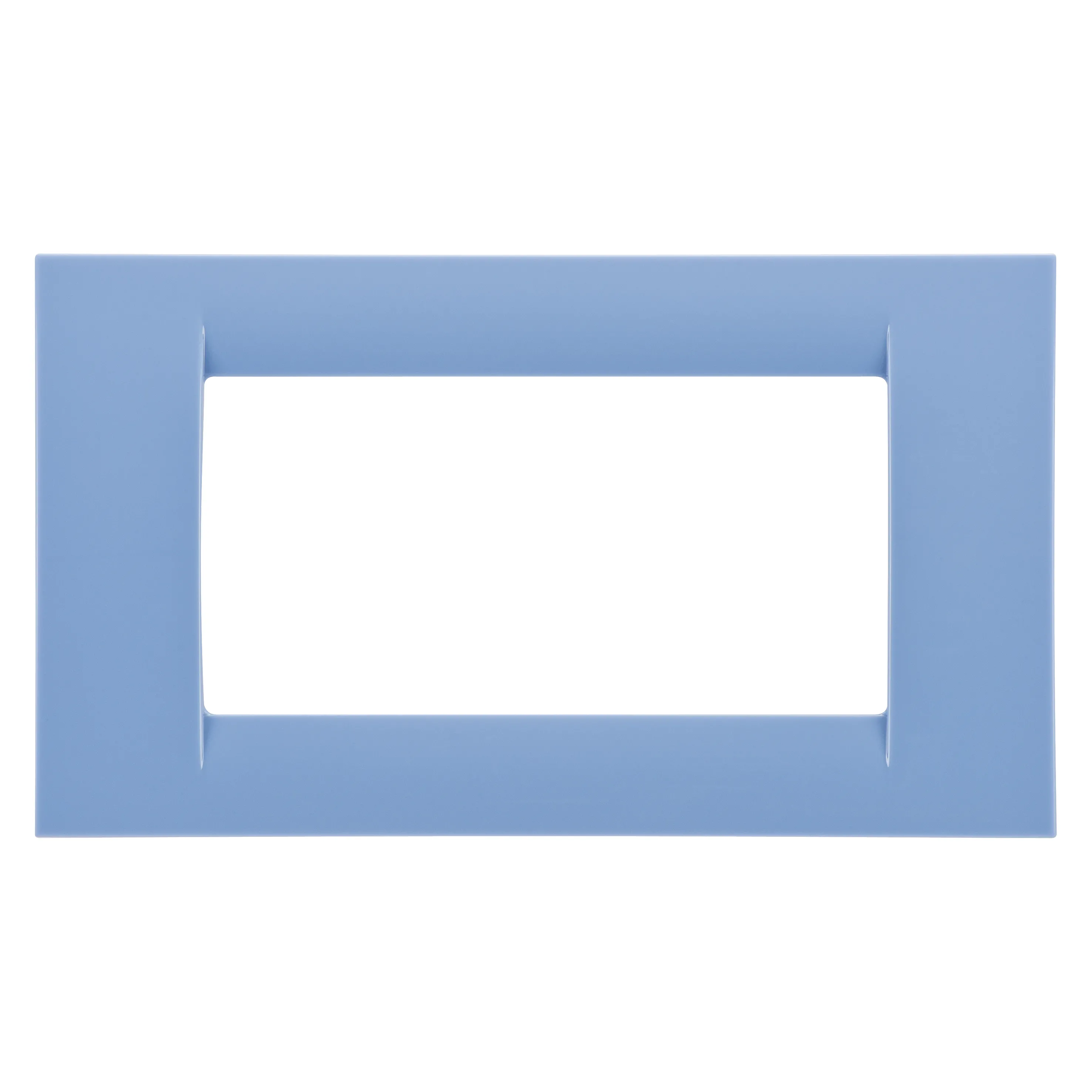 Placa, Virna, In, Finisaj, Lucios, Din, Tehnopolimer, 4 Module, Albastru, Deschis, Sistem, Gewiss, System, GW22164