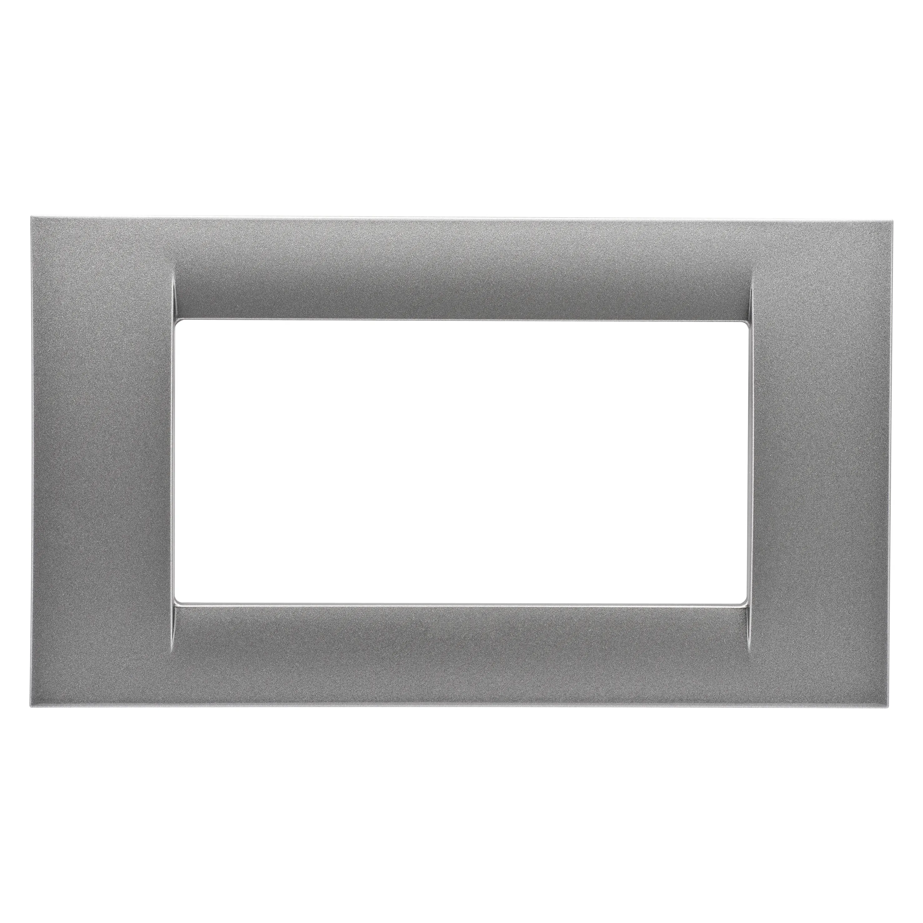 Placa, Virna, In, Finisaj, Lucios, Din, Tehnopolimer, 4 Module, Titan, Metalic, Sistem, Gewiss, System, GW22284