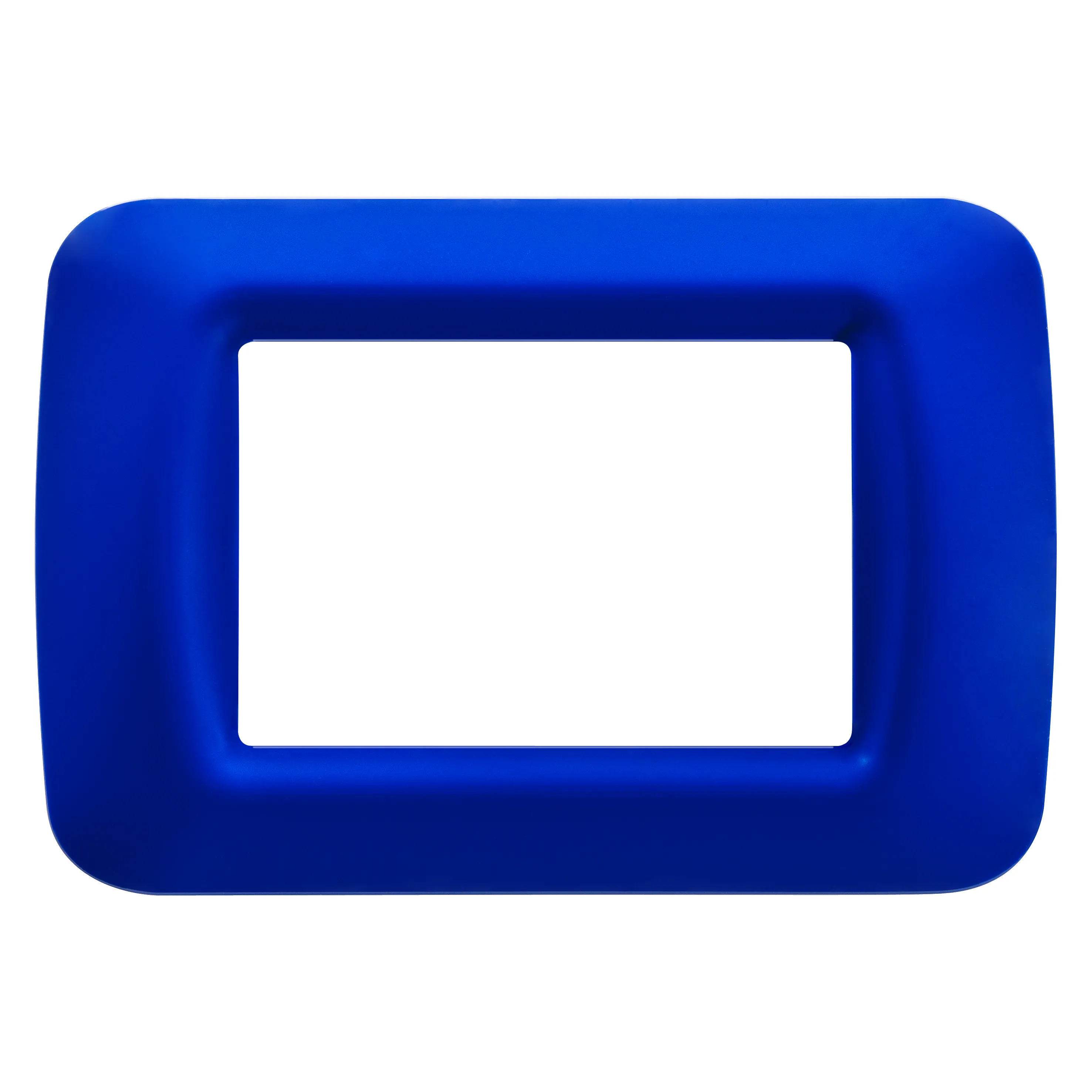 Placa, De, Sistem, Superioara, Finisare, Lucioasa, Din, Tehnopolimer, 3 Module, Albastru, Jazz, Sistem, Gewiss, System, GW22573