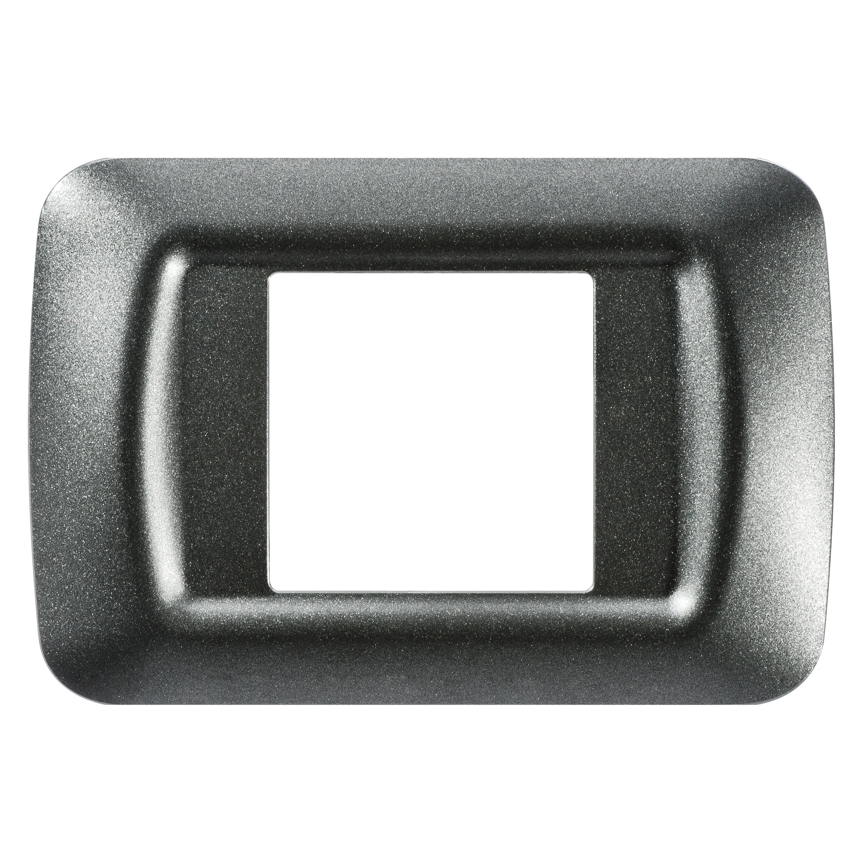 Placa, De, Sistem, Superioara, Finisare, Lucioasa, Din, Tehnopolimer, 2 Module, Ardezie, Metalica, Sistem, Gewiss, System, GW22612