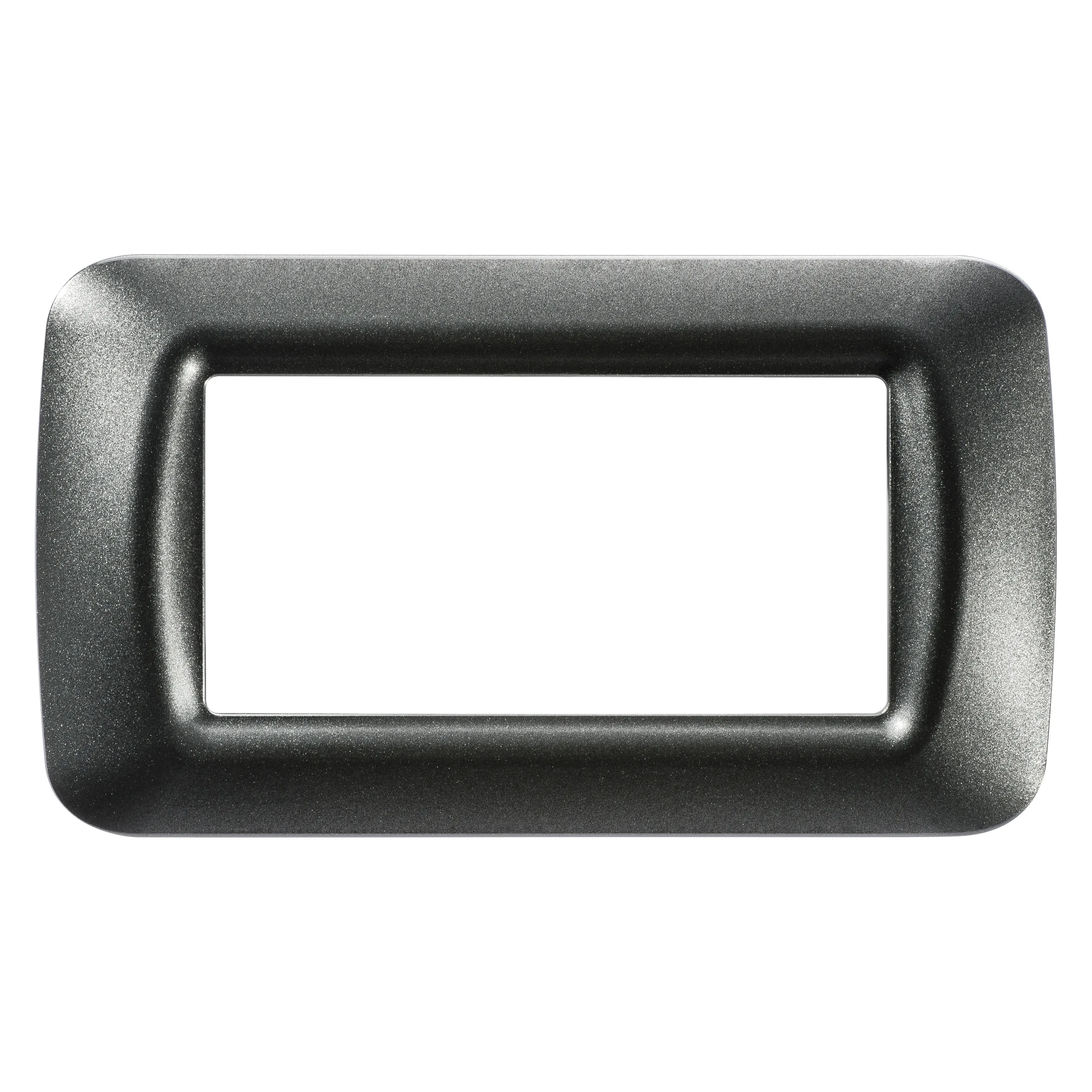 Placa, De, Sistem, Superioara, Finisare, Lucioasa, Din, Tehnopolimer, 4 Module, Ardezie, Metalica, Sistem, Gewiss, System, GW22614