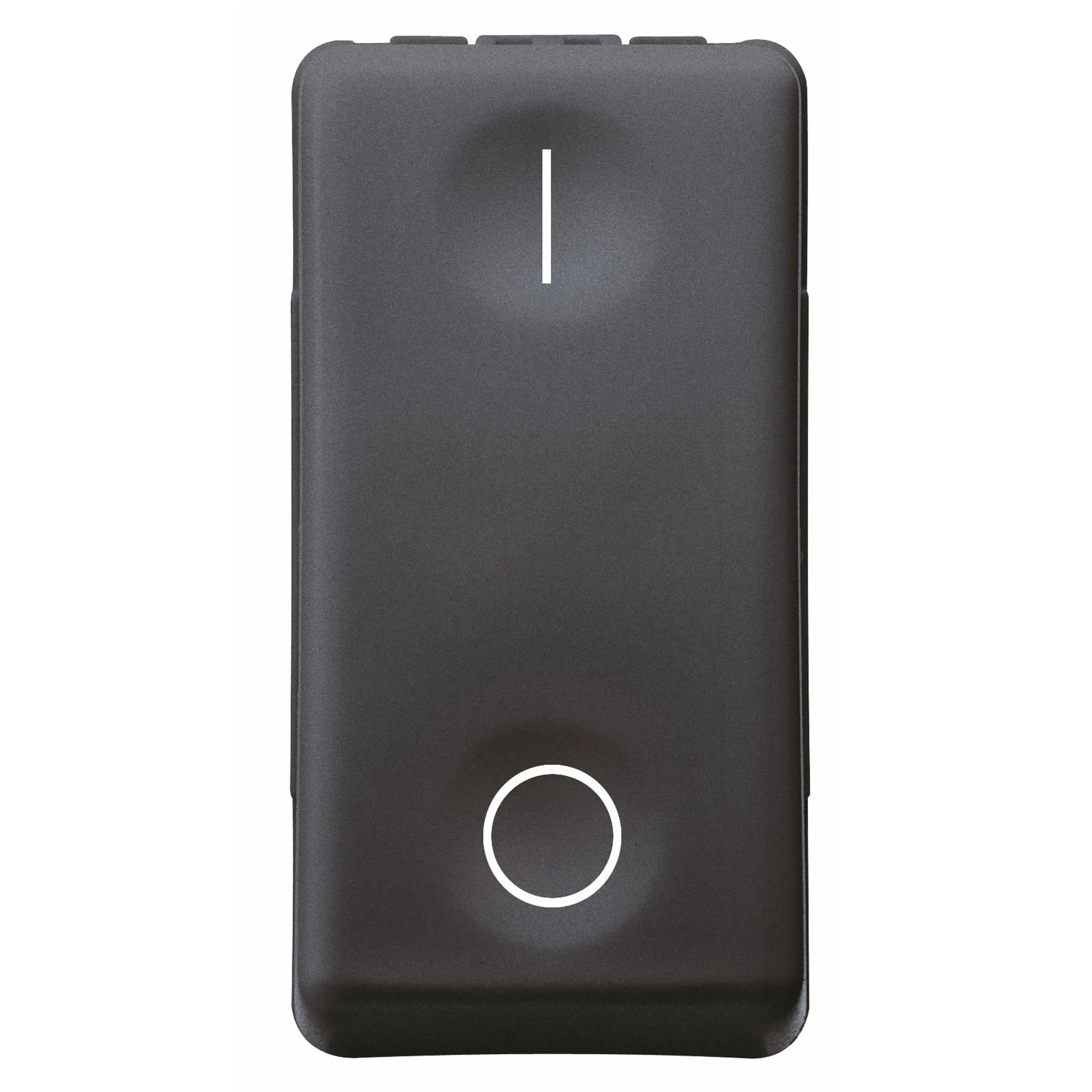 Intrerupator, Unidirectional, 2P, 250V, C.A., 16Ax, Neutru, Simbol, 0/I, 1, Modul, Sistem, Negru, Gewiss, System, GW21503