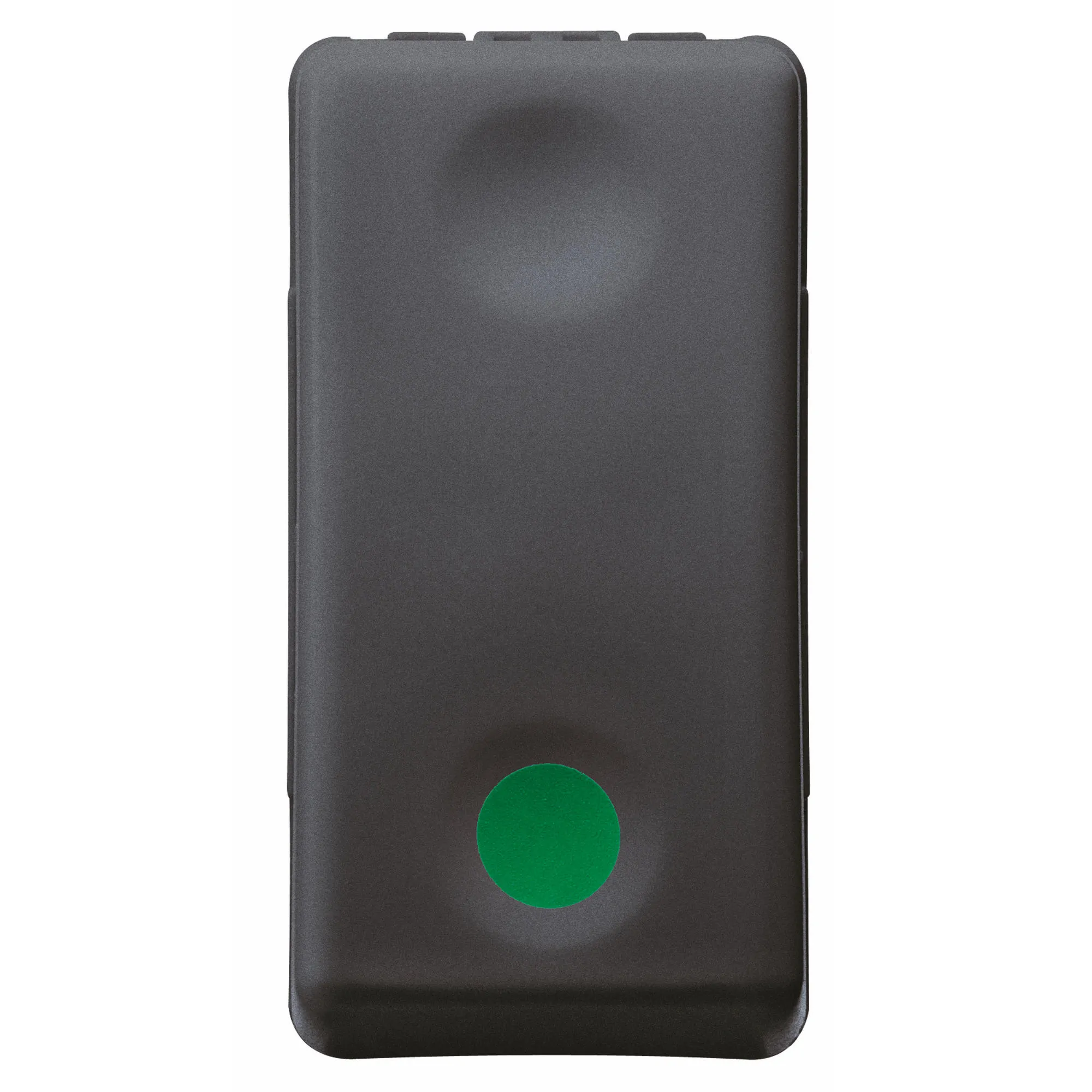 Buton, 1P, 250V, C.A., No, 10A, Auxiliare, Contact, Nc, Start, Simbol, Verde, 1, Modul, Sistem, Negru, Gewiss, System, GW21522